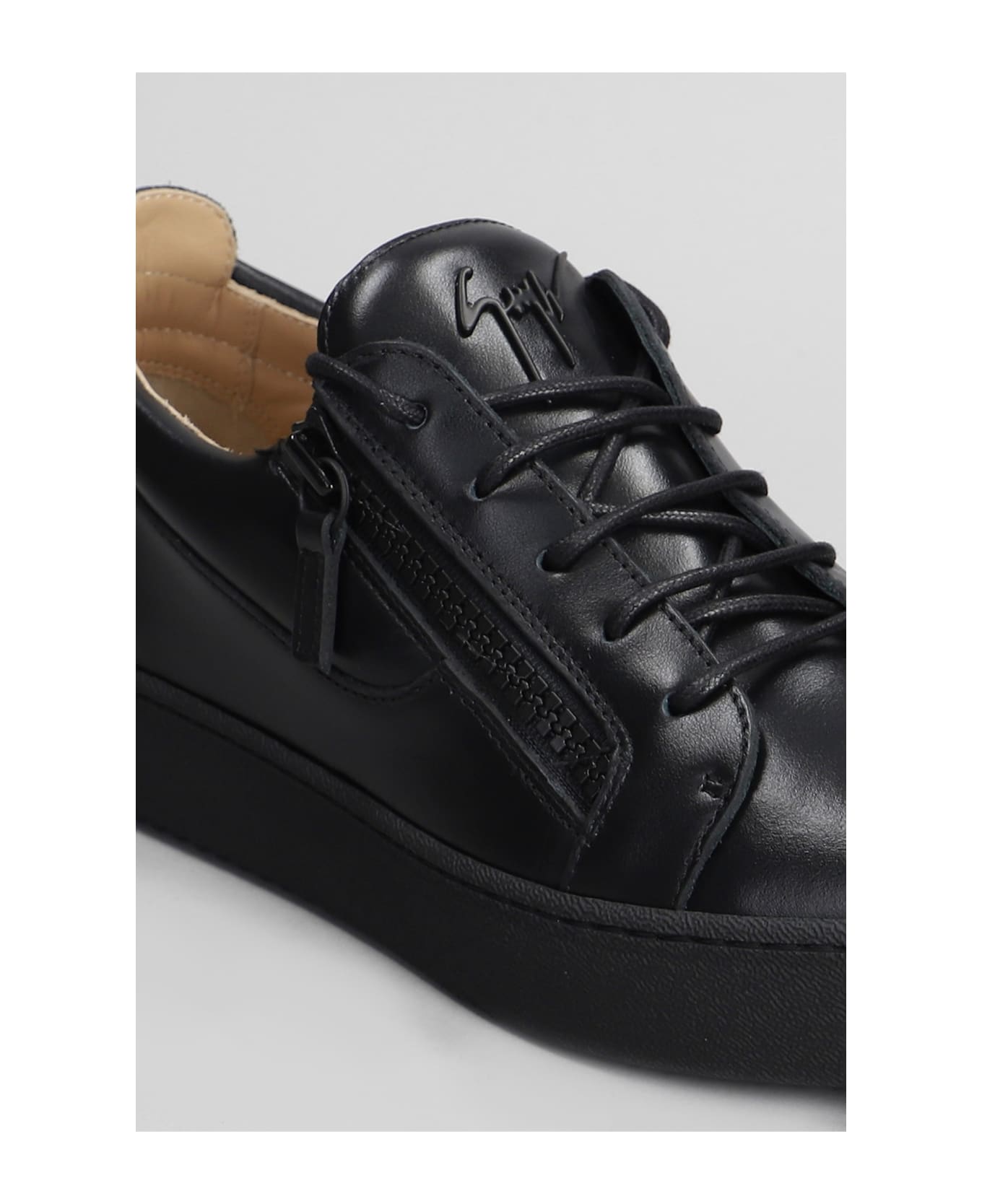 Giuseppe Zanotti Frankie Sneakers In Black Leather - black