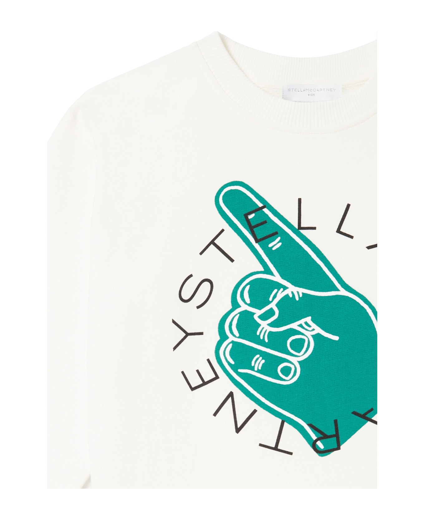 Stella McCartney Kids White Sweatshirt For Boy With Logo - White