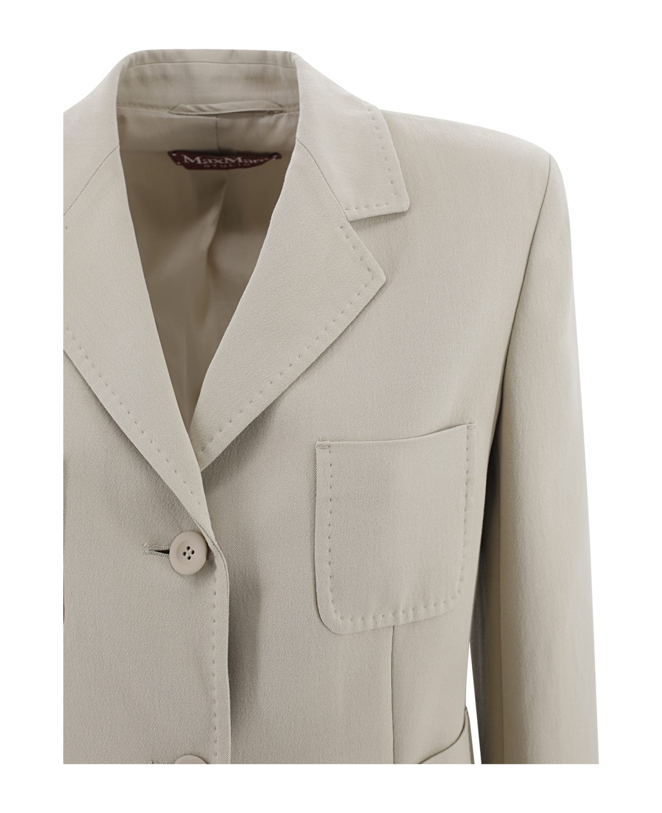 Max Mara Studio Cady Crop Jacket - Cream