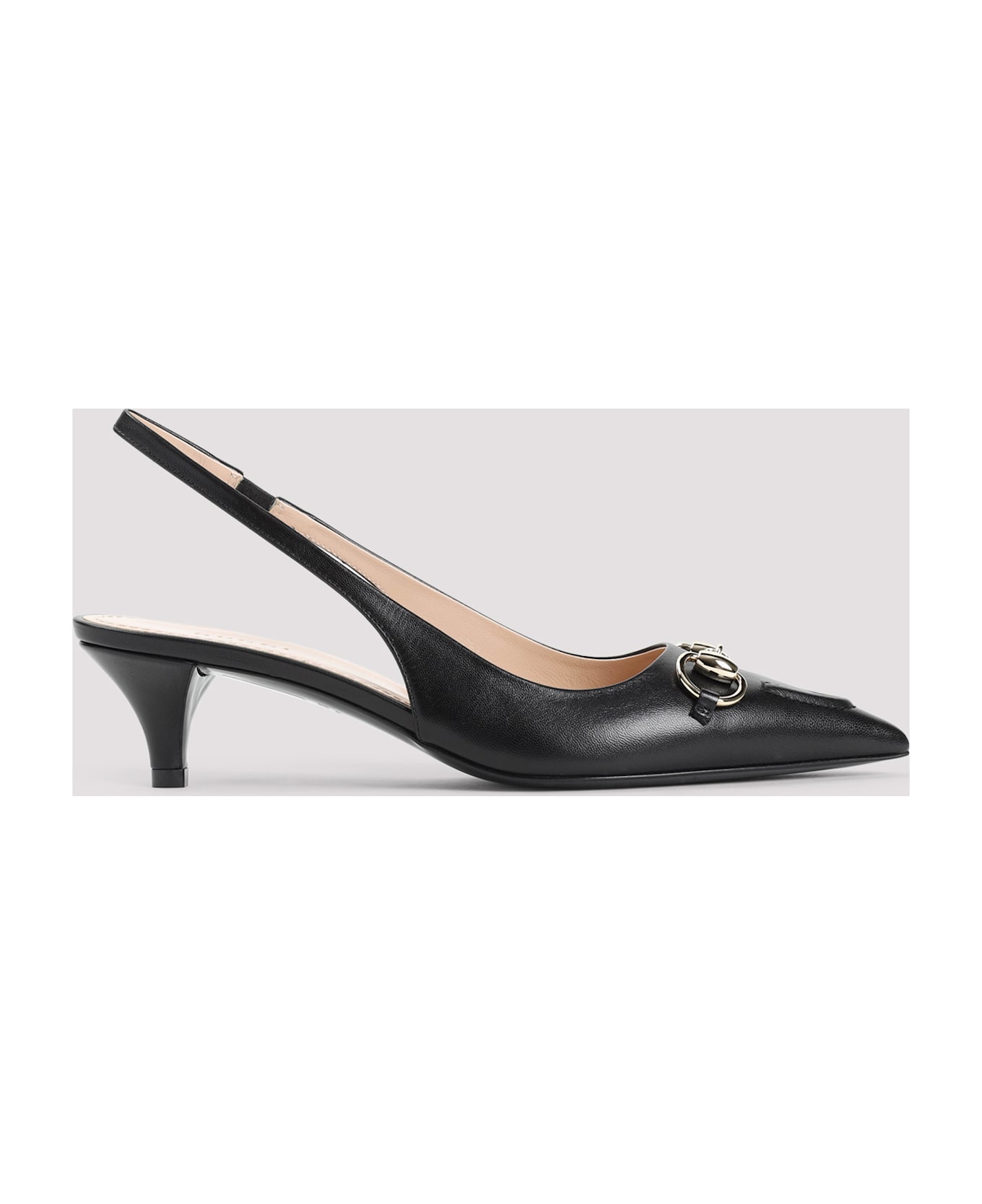 Gucci Wering 45 Slingback - Nero Nero ハイヒール