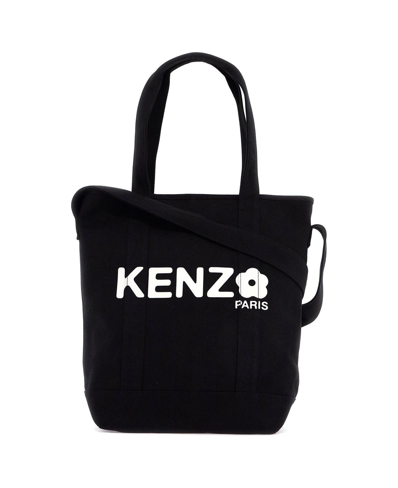 Kenzo Utility Logo-printed Tote Bag - Black