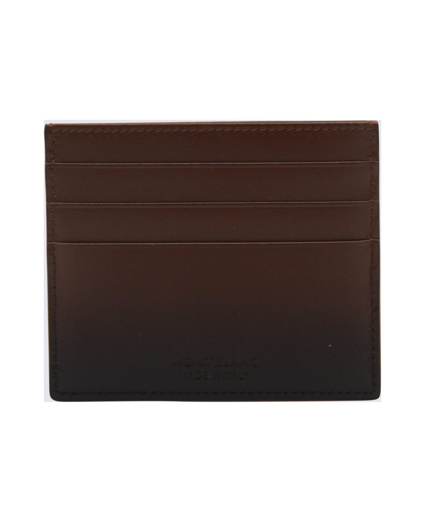 Montblanc Brown Leather Card Holder - BROWN SFUMATO