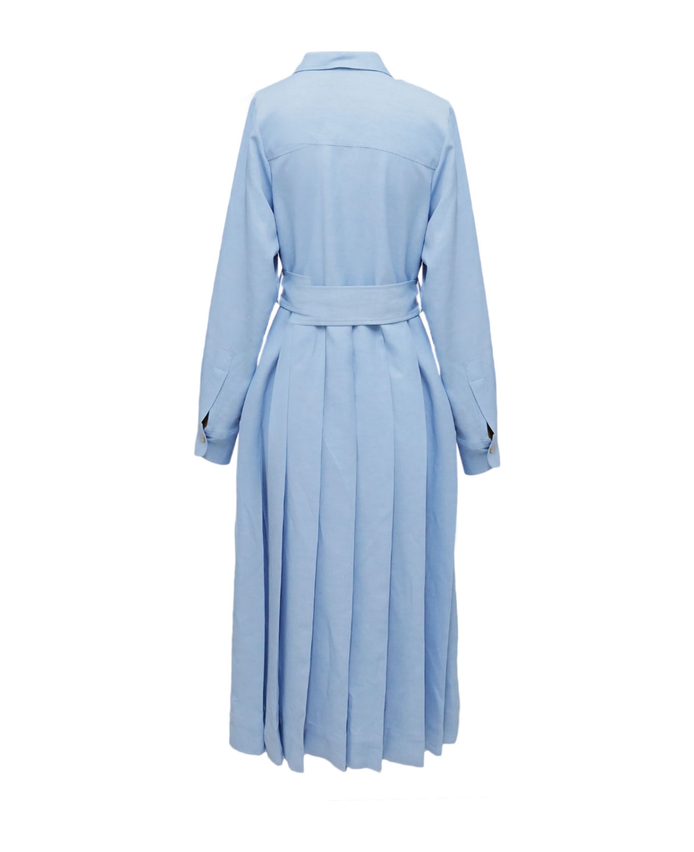 Parosh Dress - Clear Blue
