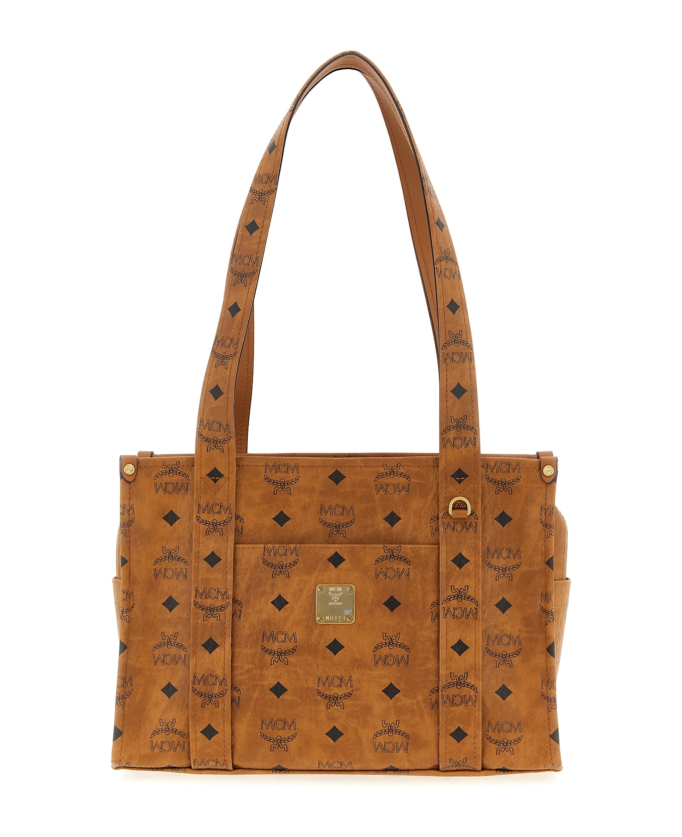 MCM 
aren School Tote
 Shoulder Bag - Brown