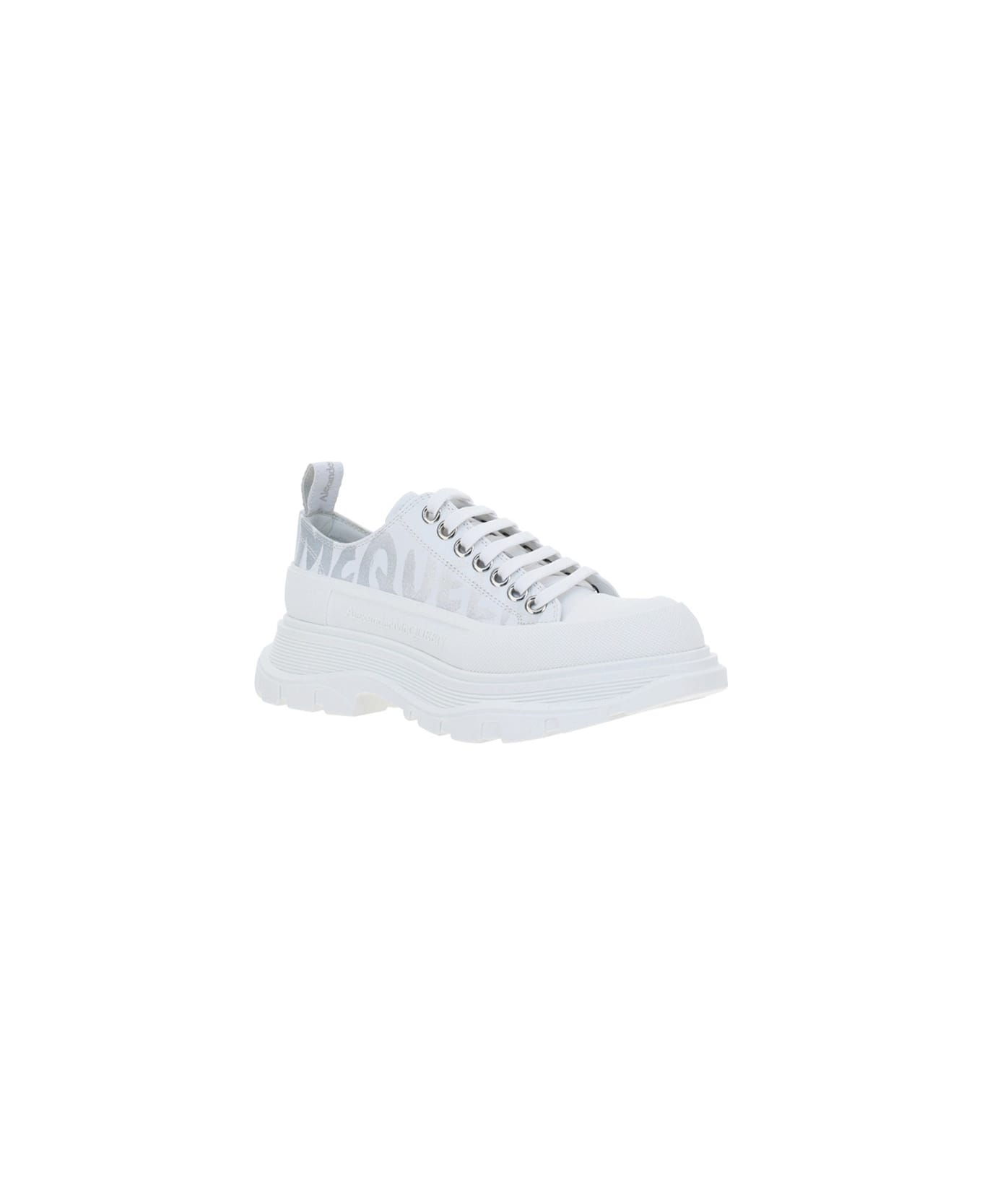 Alexander McQueen Sneakers - Opt. White/black