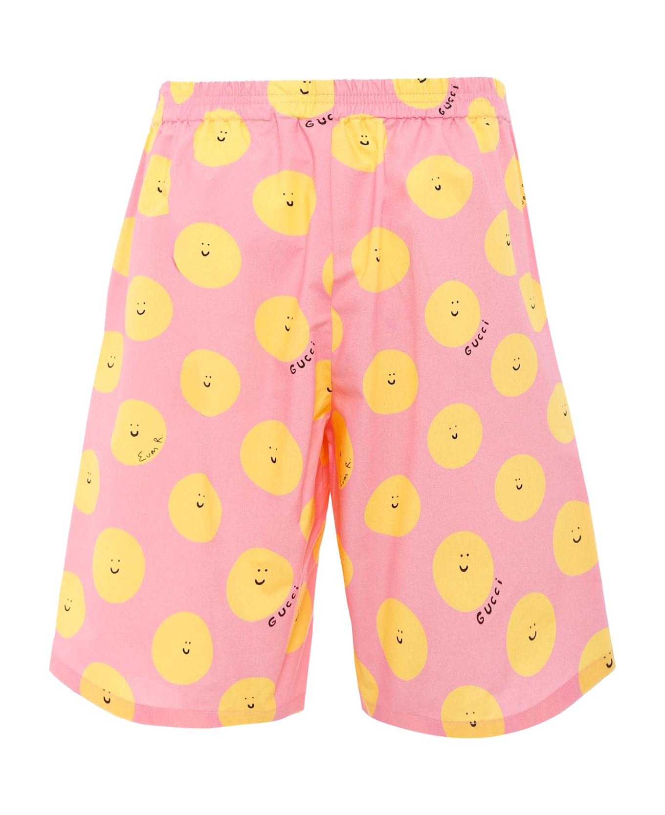 Gucci Pink Shorts For Girl With Sun - Pink
