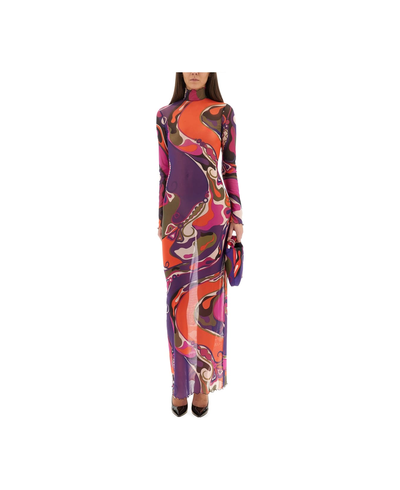 Pucci Orchid Print Dress - MULTICOLOUR