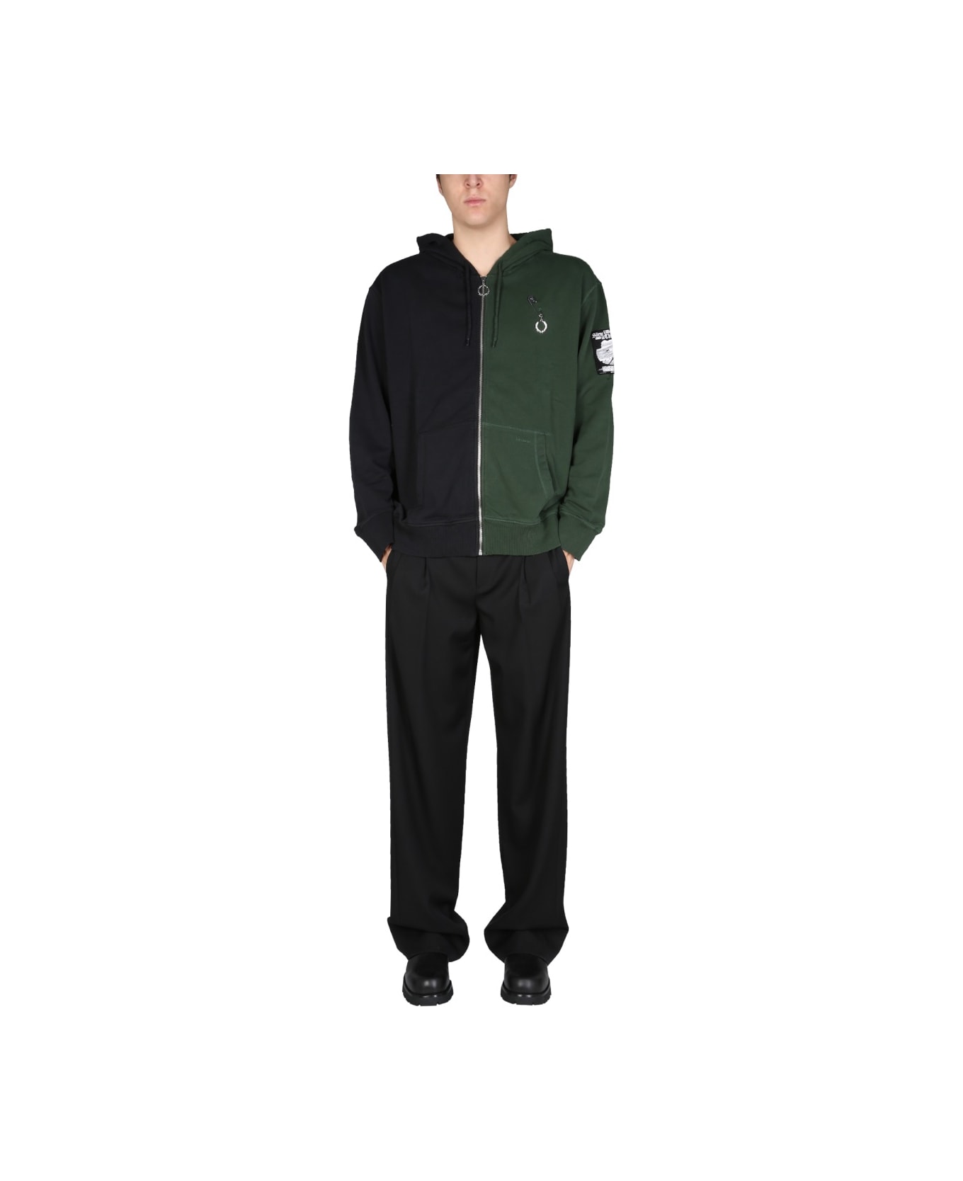 Fred Perry by Raf Simons Zip Sweatshirt. - MULTICOLOUR