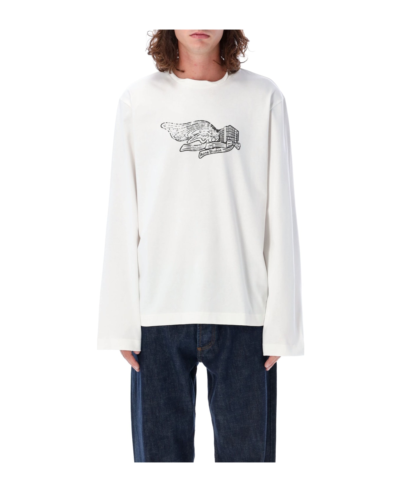 Acne Studios White Cotton T-shirt - OPTIC WHITE