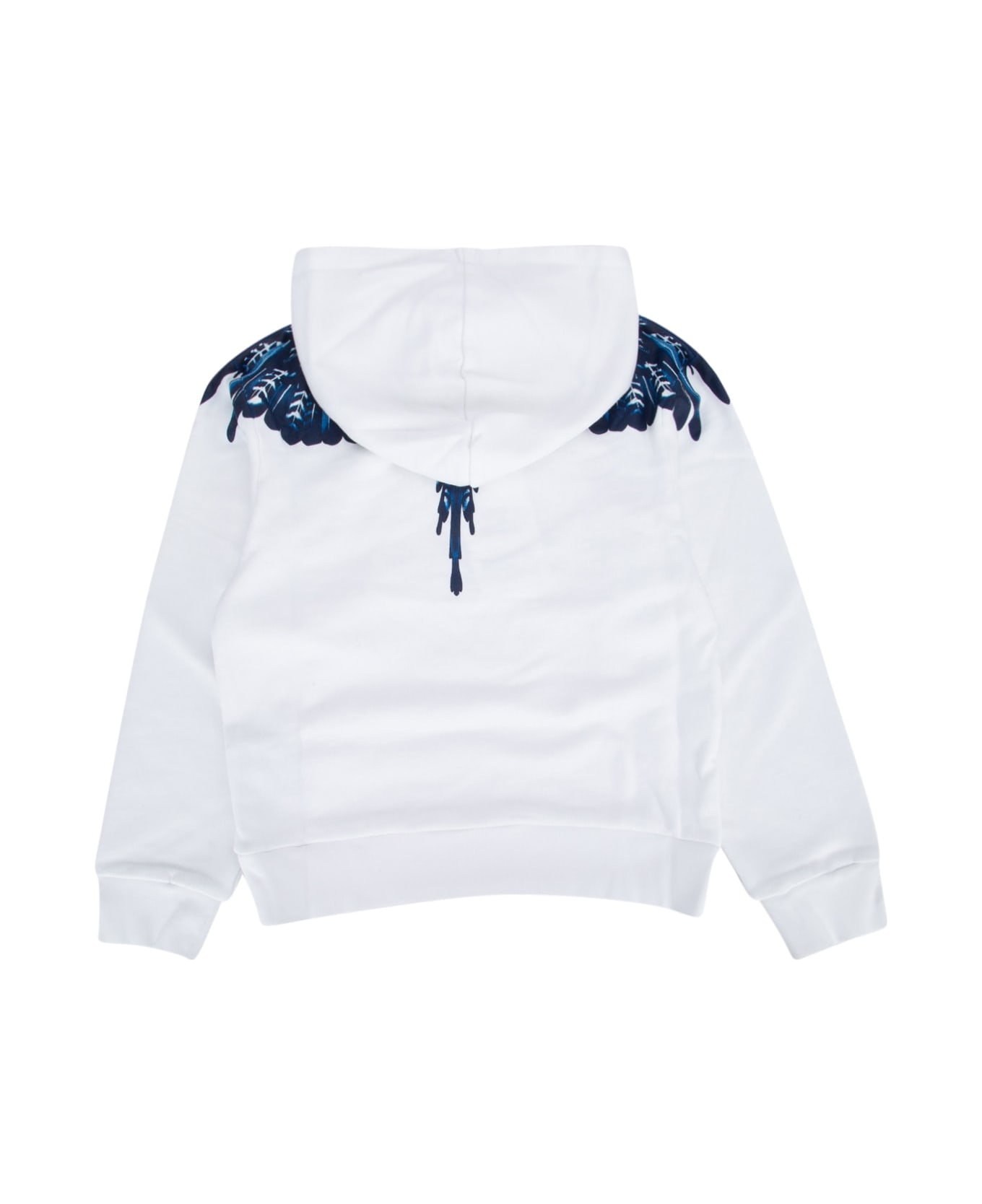 Marcelo Burlon Grizzly Wings Regular Hoodie White Blue - WHITEBLUE