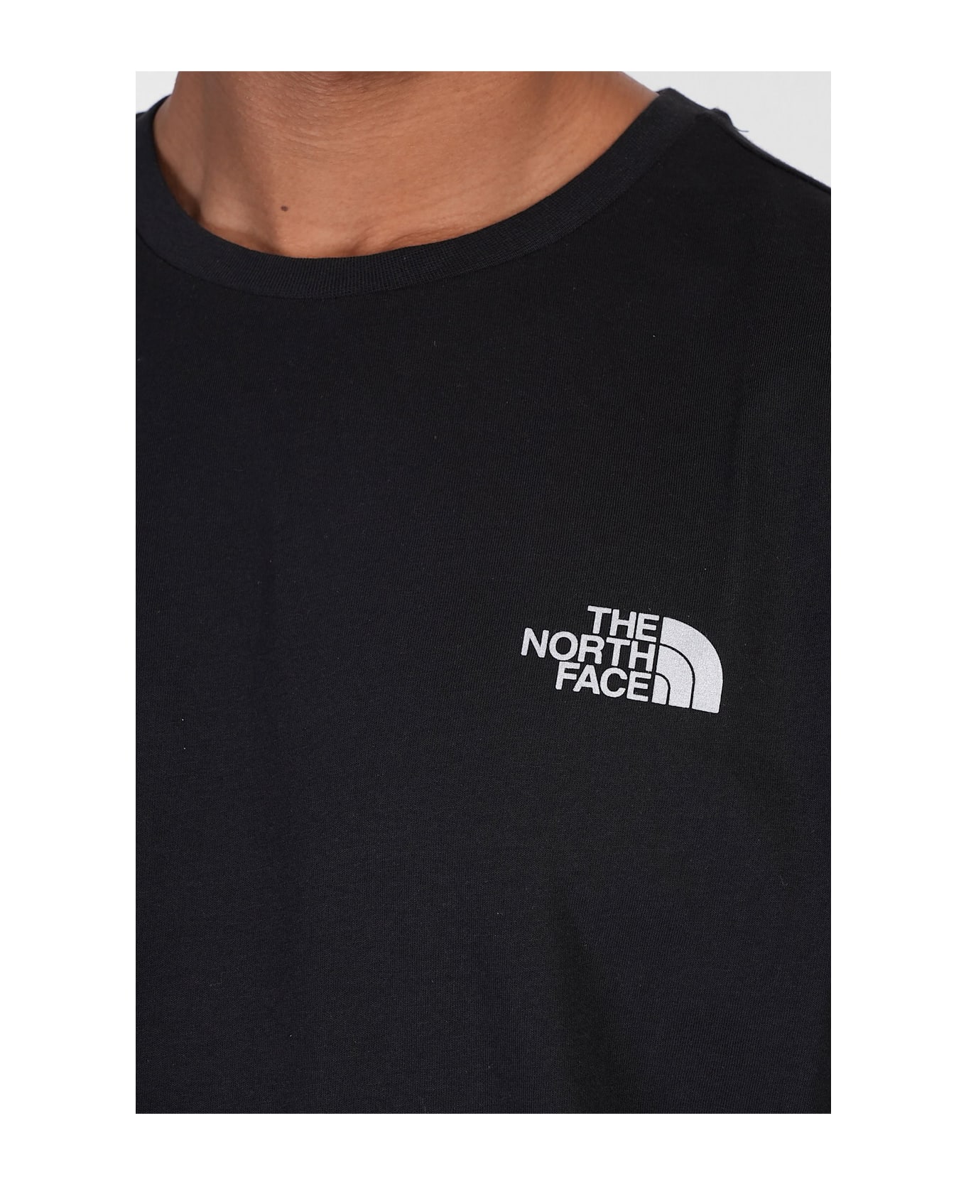 The North Face Ss Ref Box Nse Tee T-shirt In Black Cotton - black
