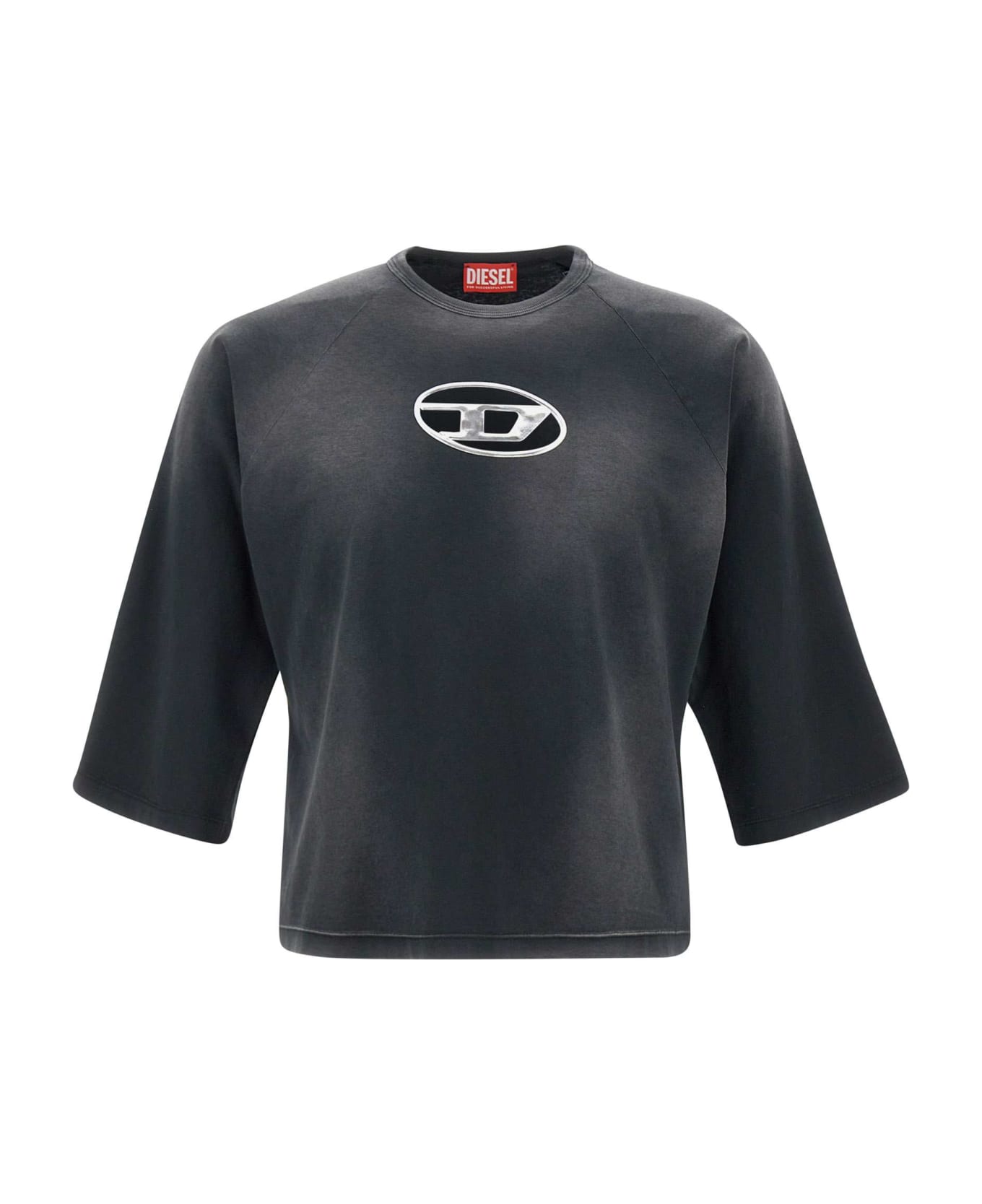Diesel "t Croxt" Cotton T-shirt - BLACK