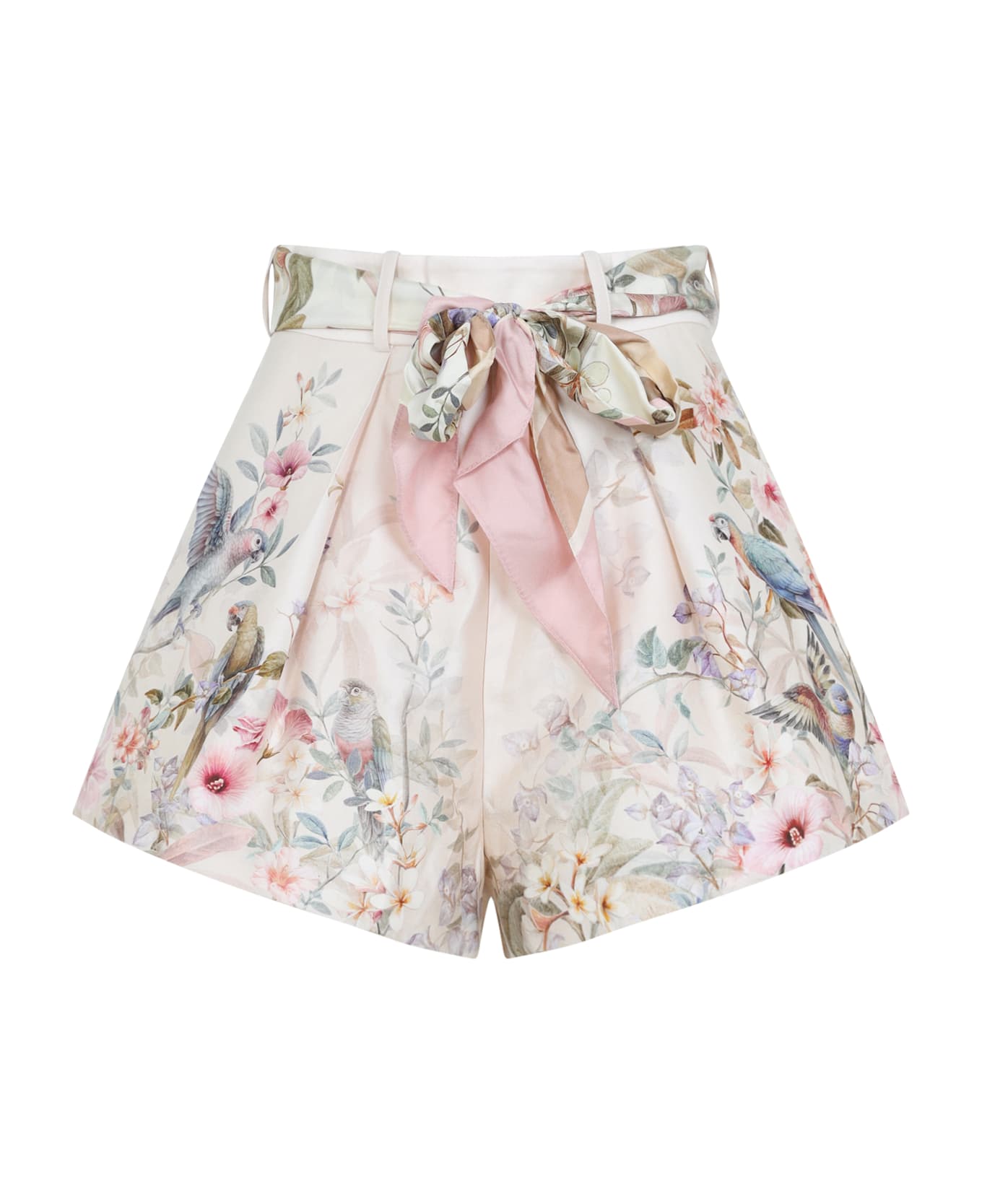 Zimmermann Rebellion Tuck Short - Cream Aviary