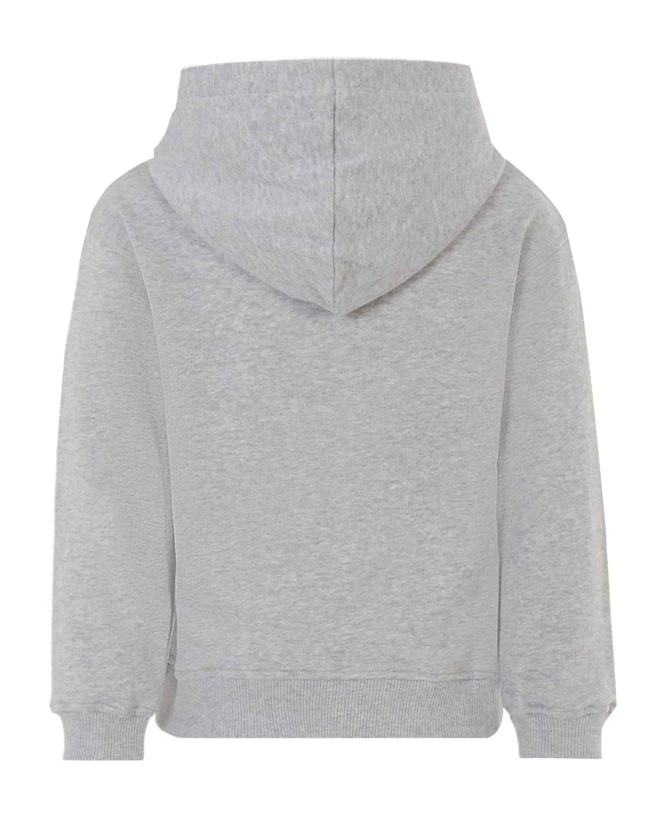Moschino Grey Sweatshirt For Kids With Logo - Grey