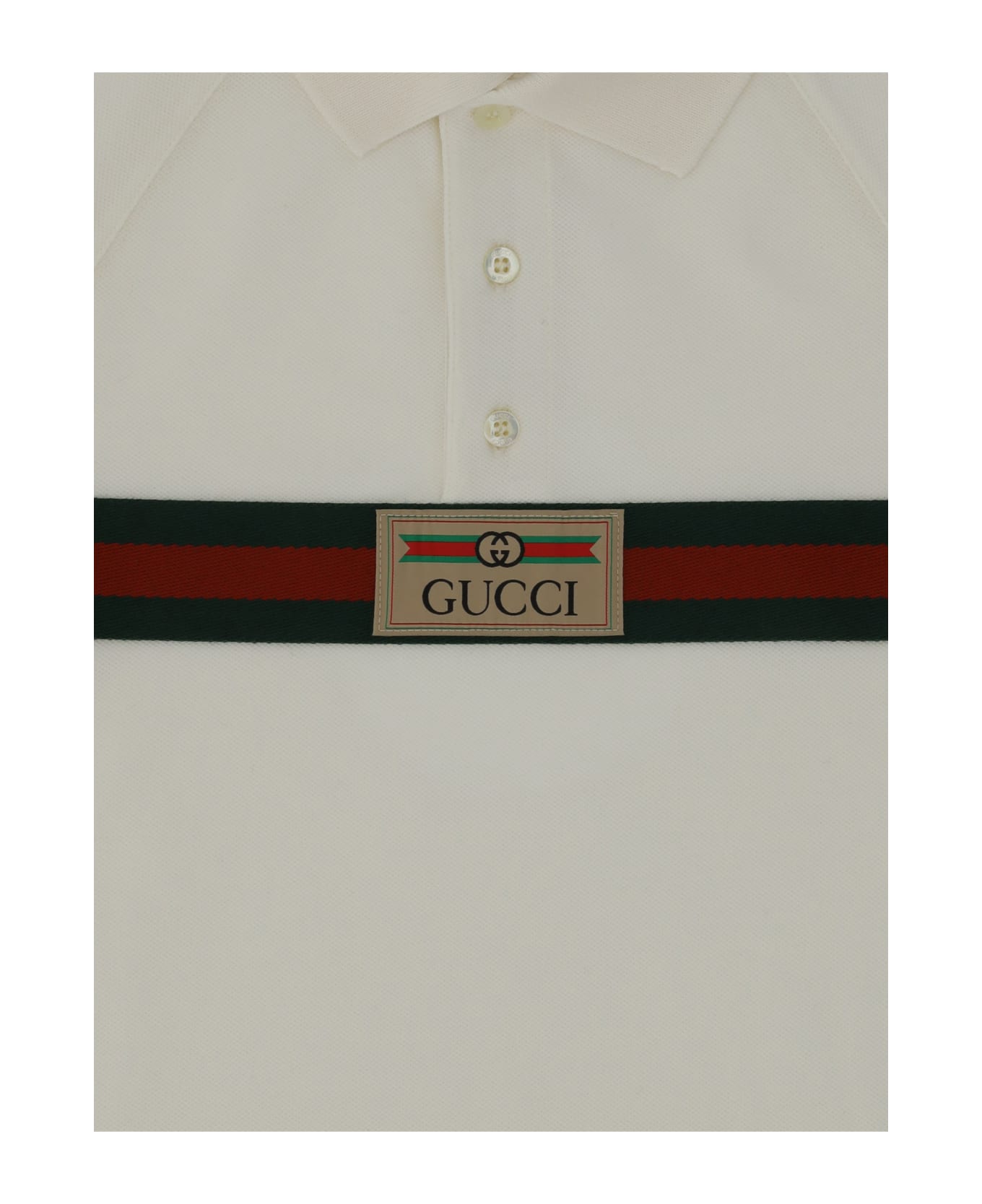 Gucci Polo Shirt For Boy - White