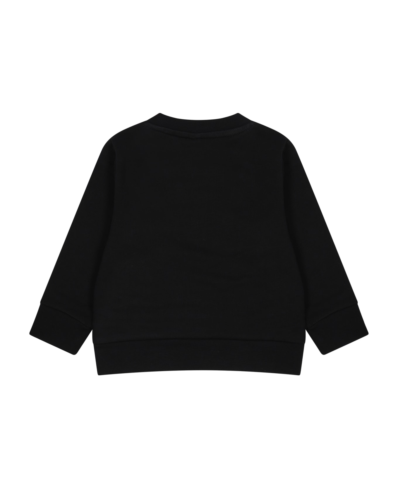 Stella McCartney Kids Black Sweatshirt For Baby Boy With Print - Black ニットウェア＆スウェットシャツ