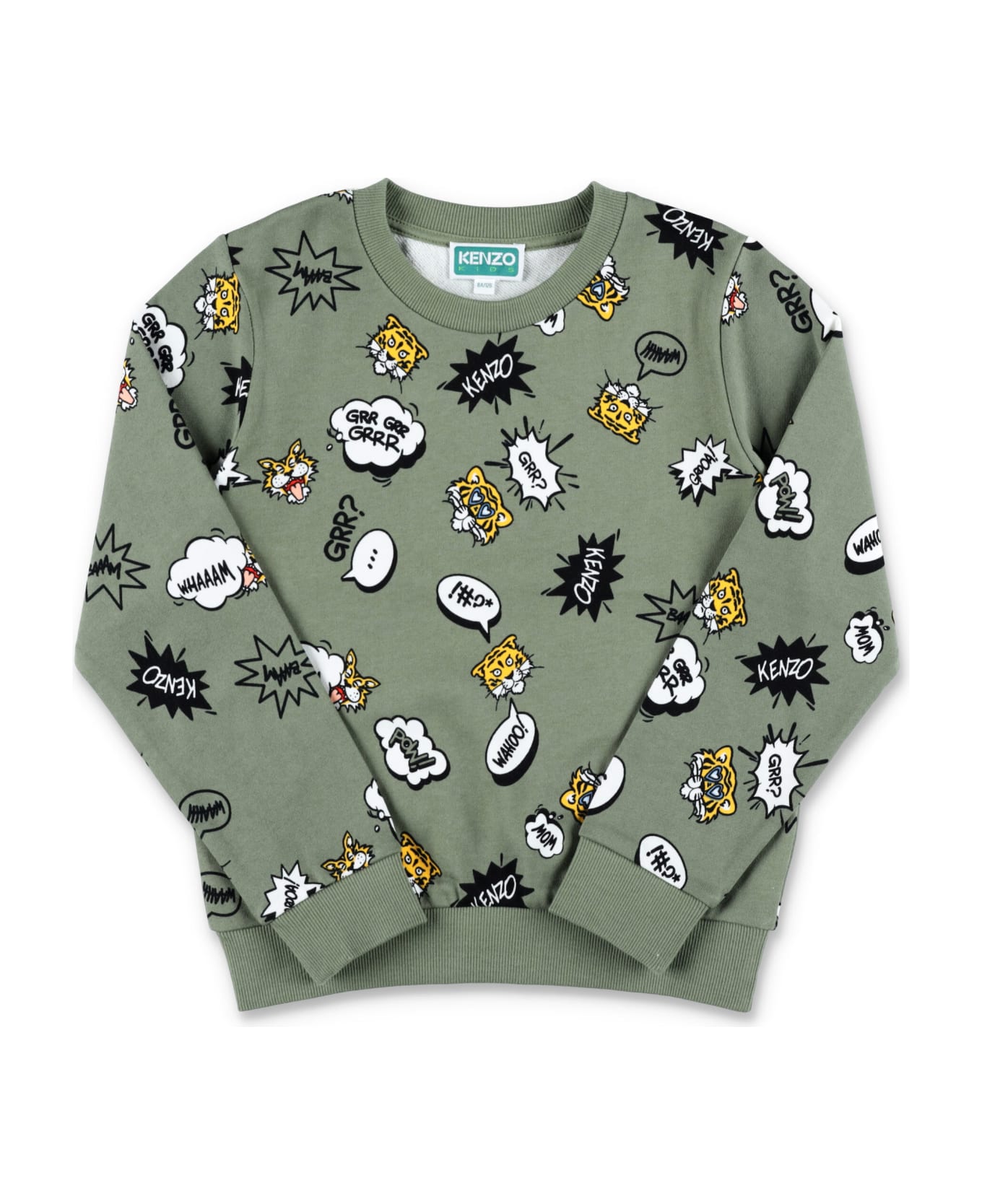 Kenzo Kids Campus Printed Sweatshirt - OLIVE ニットウェア＆スウェットシャツ
