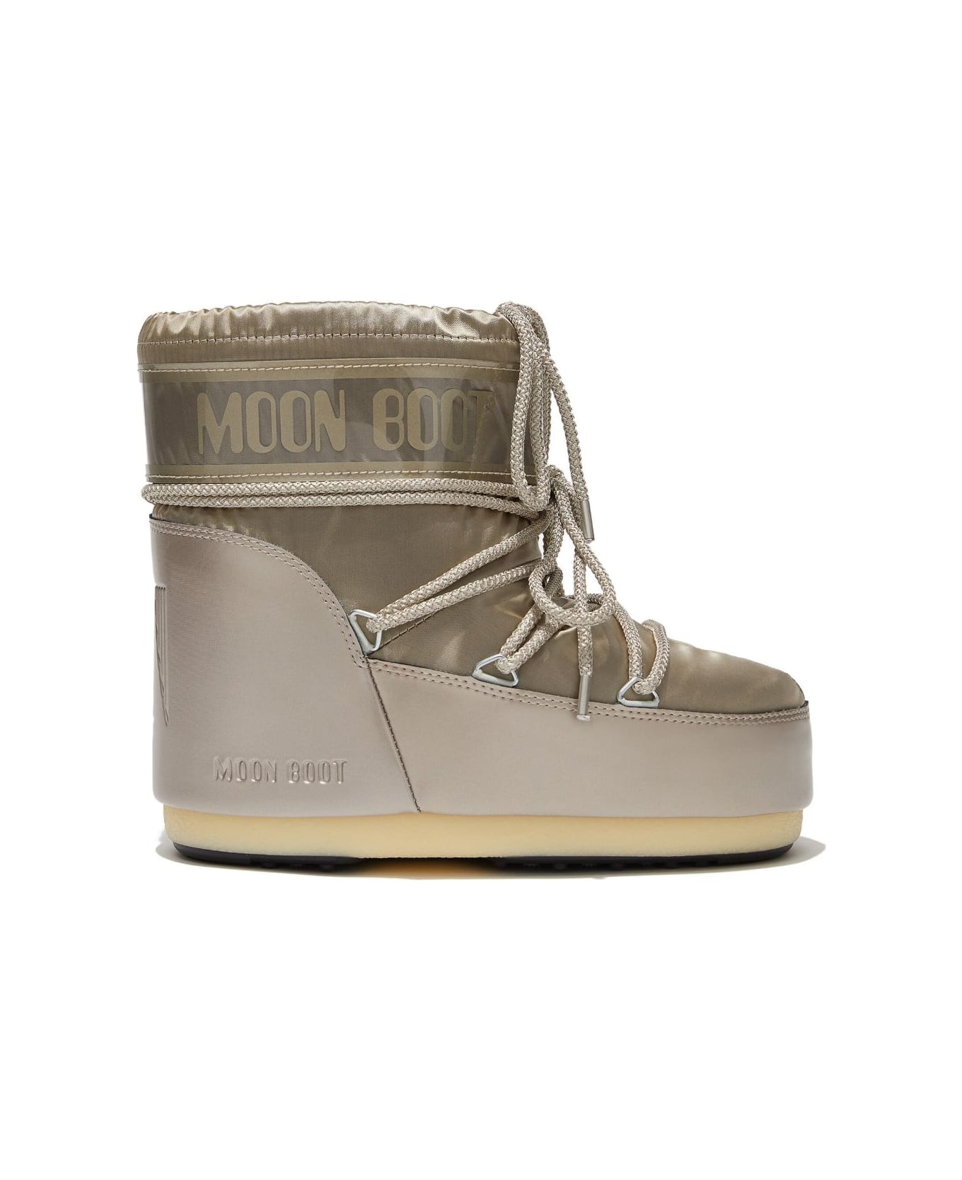 Moon Boot Icon Low Glance Snow Boots - Silver