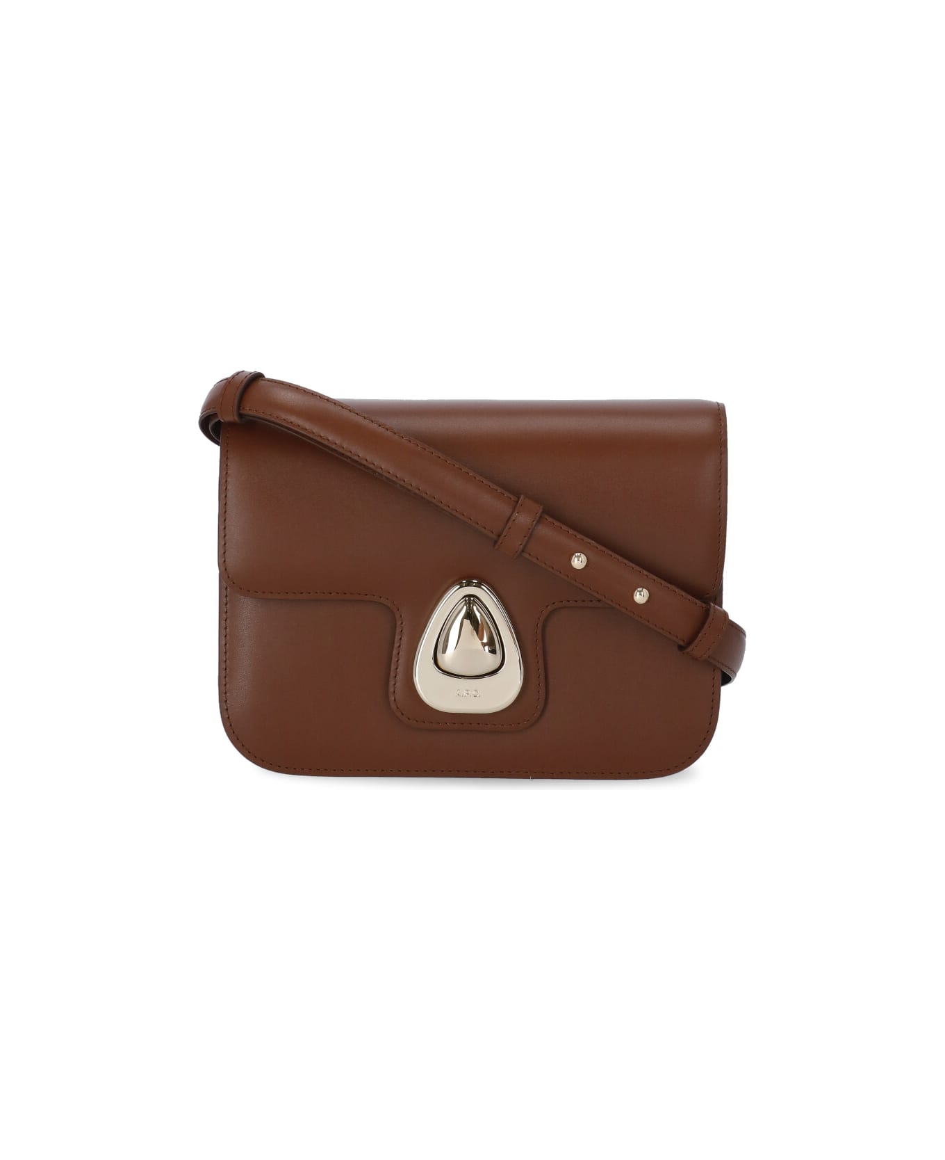 A.P.C. Astra Small Shoulder Bag - NOISETTE