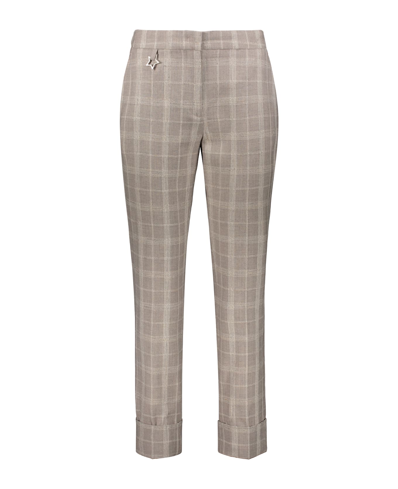 Lorena Antoniazzi Virgin Wool Blend Trousers - turtledove