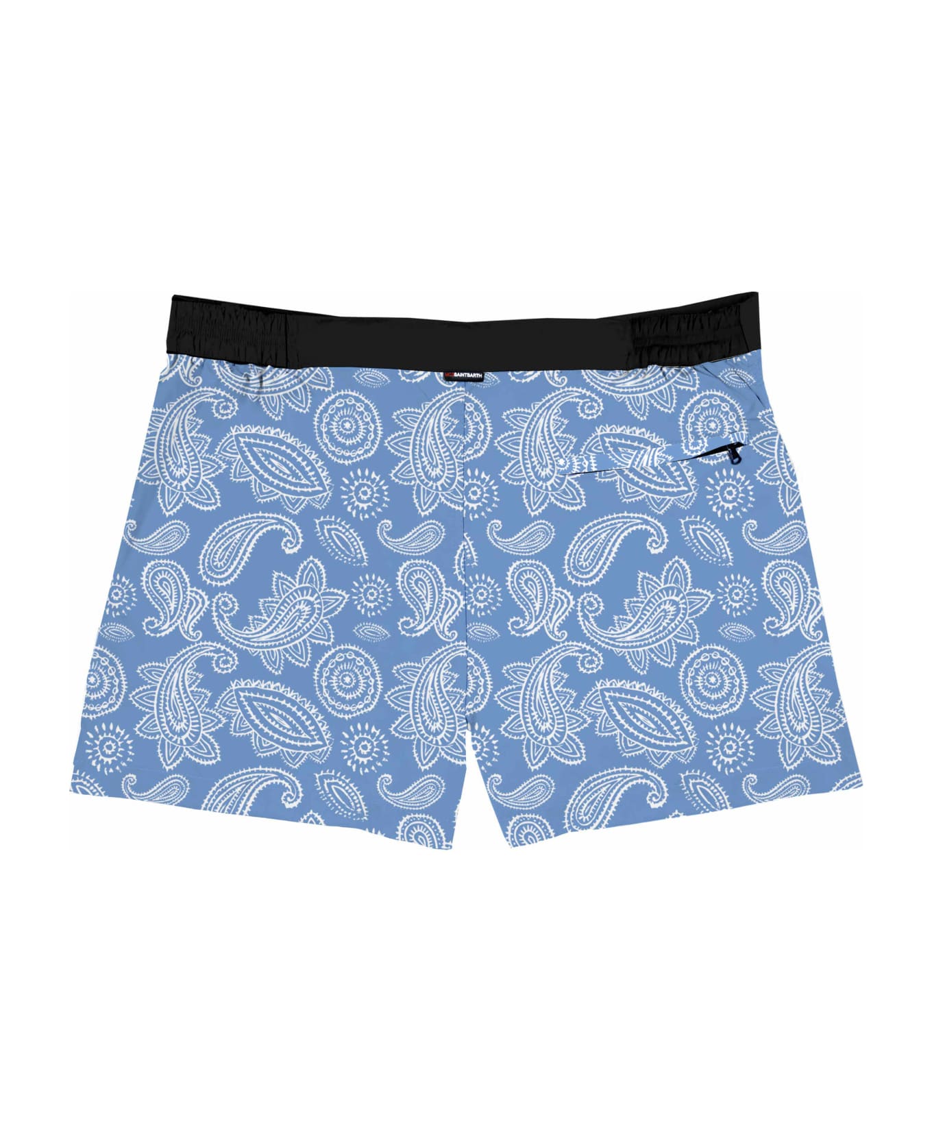 MC2 Saint Barth Paisley Swim Shorts Print - BLUE