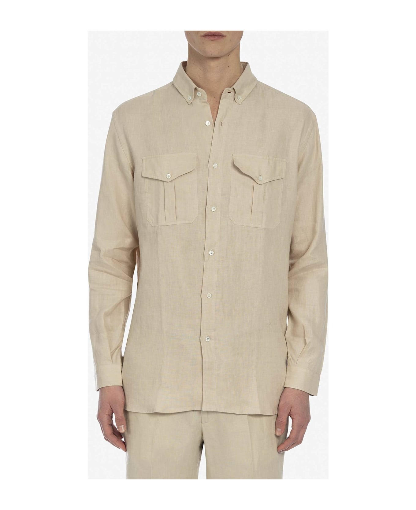 Larusmiani Nairobi Shirt T-Shirt - Beige