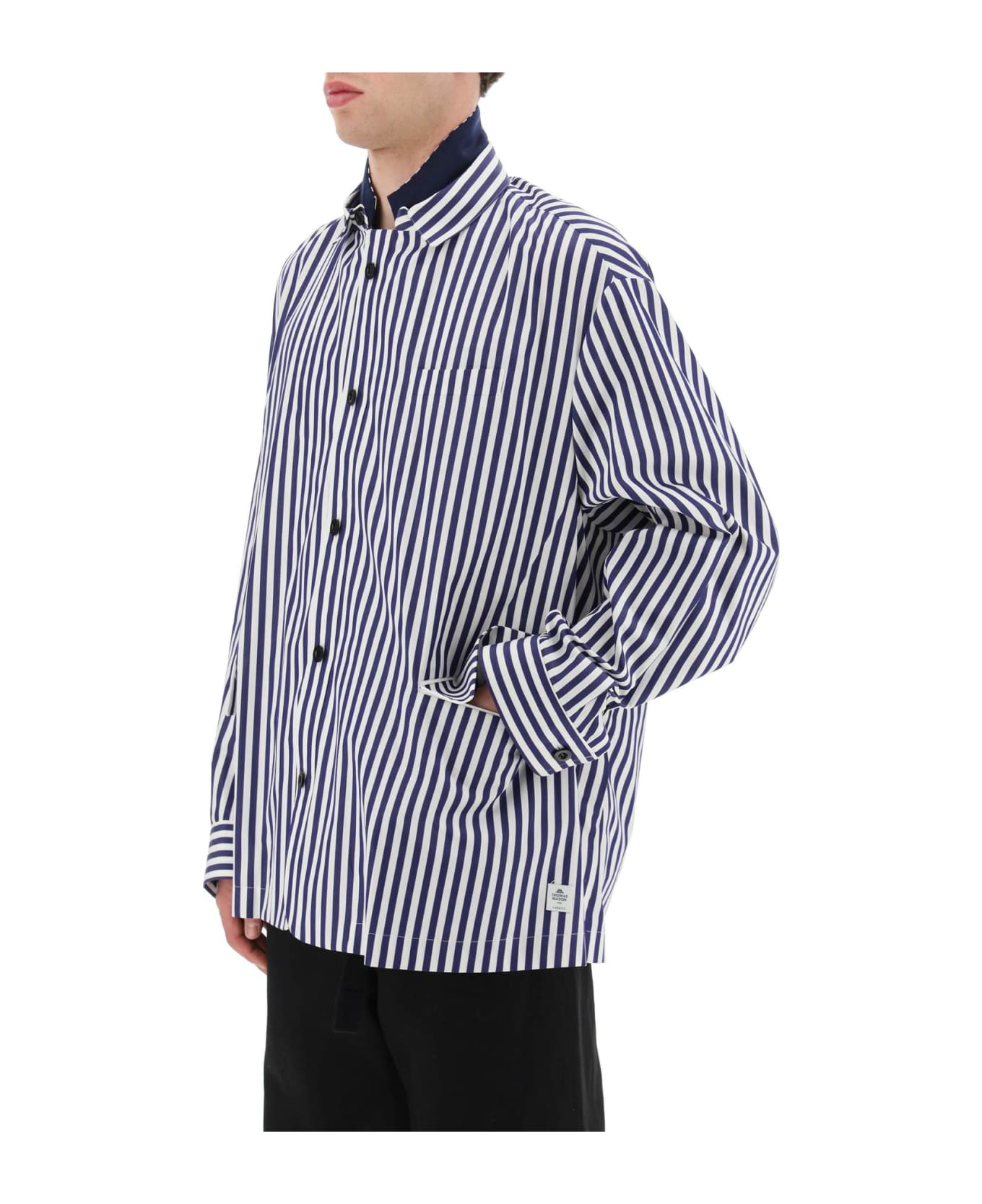 Sacai Thomas Mason Striped Overshirt Jacket | italist, ALWAYS LIKE