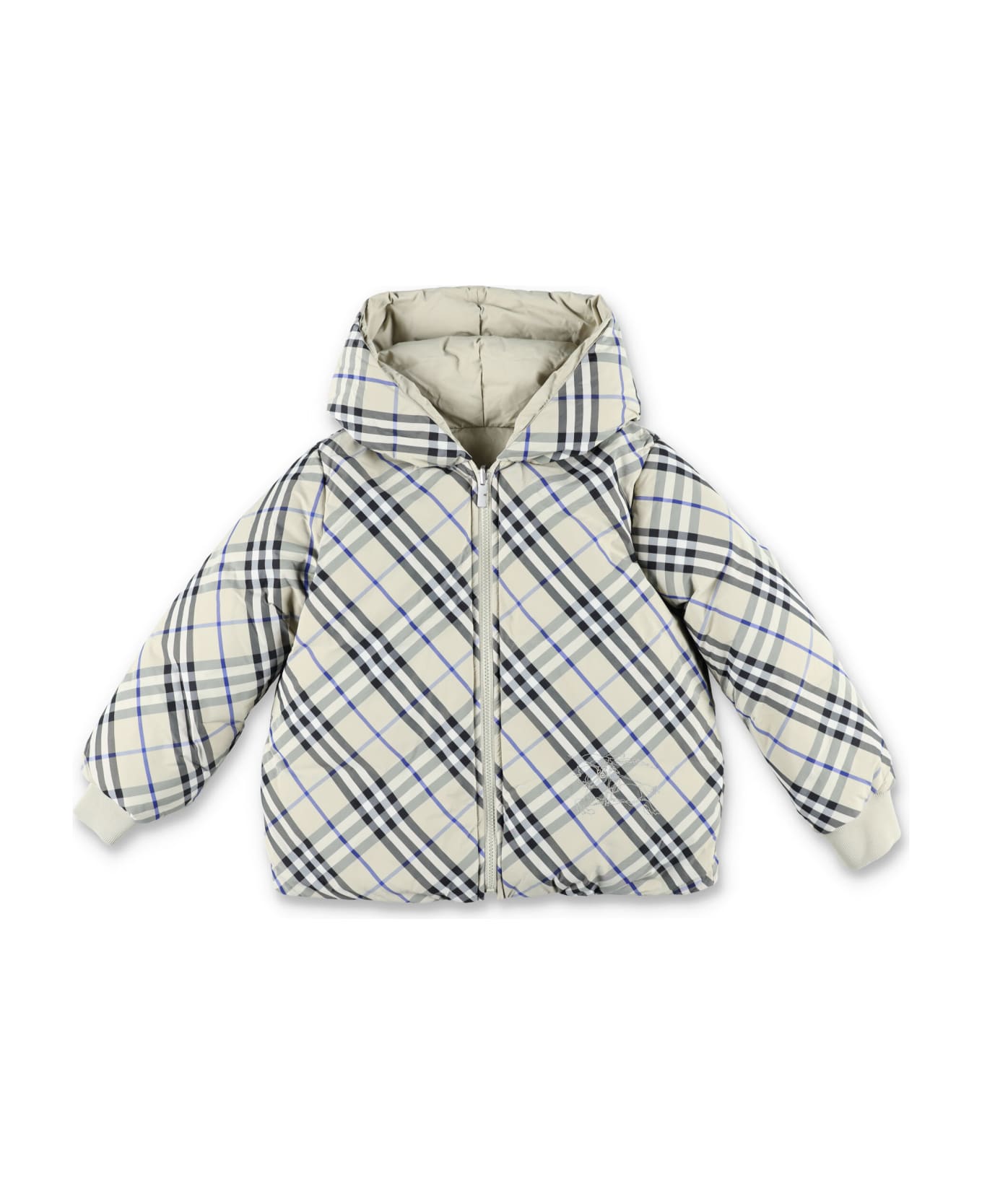 Burberry Kid - Reversible Check Downjacket - LICHEN IP CHECK コート＆ジャケット