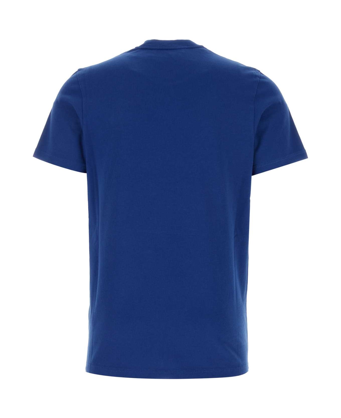 Moncler Electric Blue Cotton T-shirt - 749 シャツ