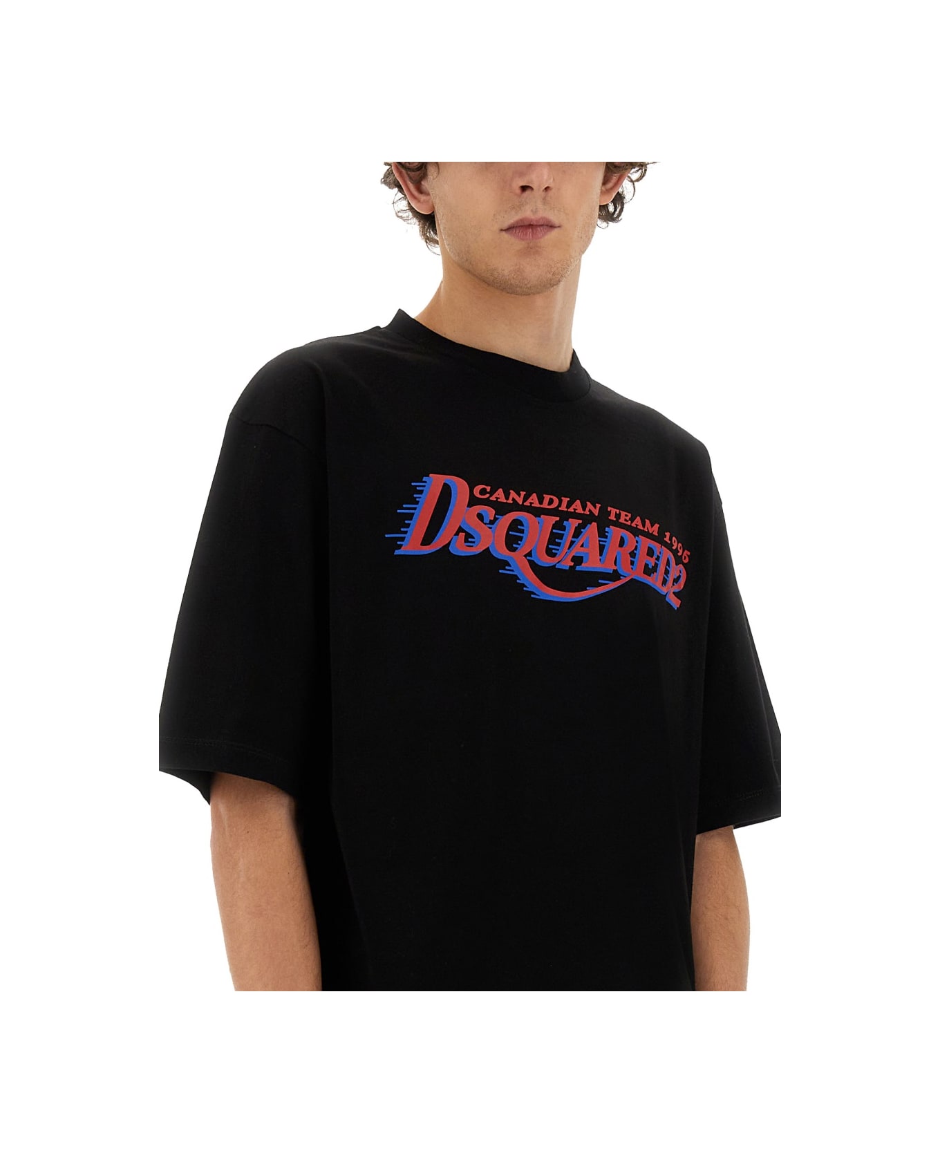 Dsquared2 Canadian Team Cool Fit T-shirt - Black シャツ