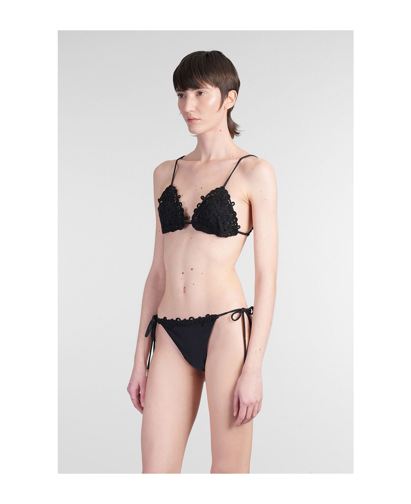 Cult Gaia Irina Beachwear In Black Polyamide - black