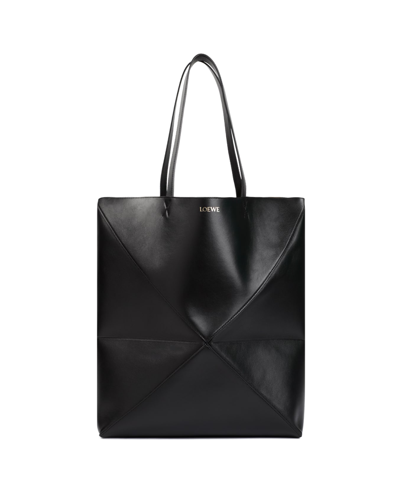 Loewe Puzzle Fold Large Tote - Black
