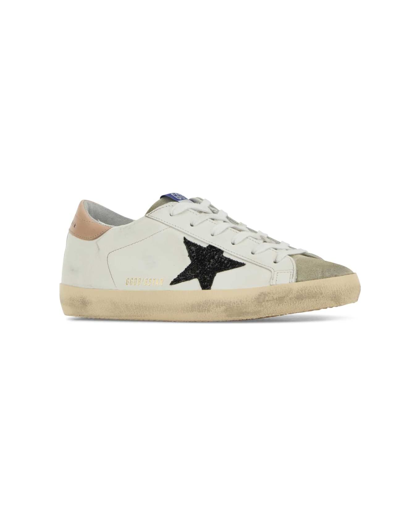 Golden Goose White Leather Superstar Sneakers - WHITETAUPEBLACKDOVEGREY