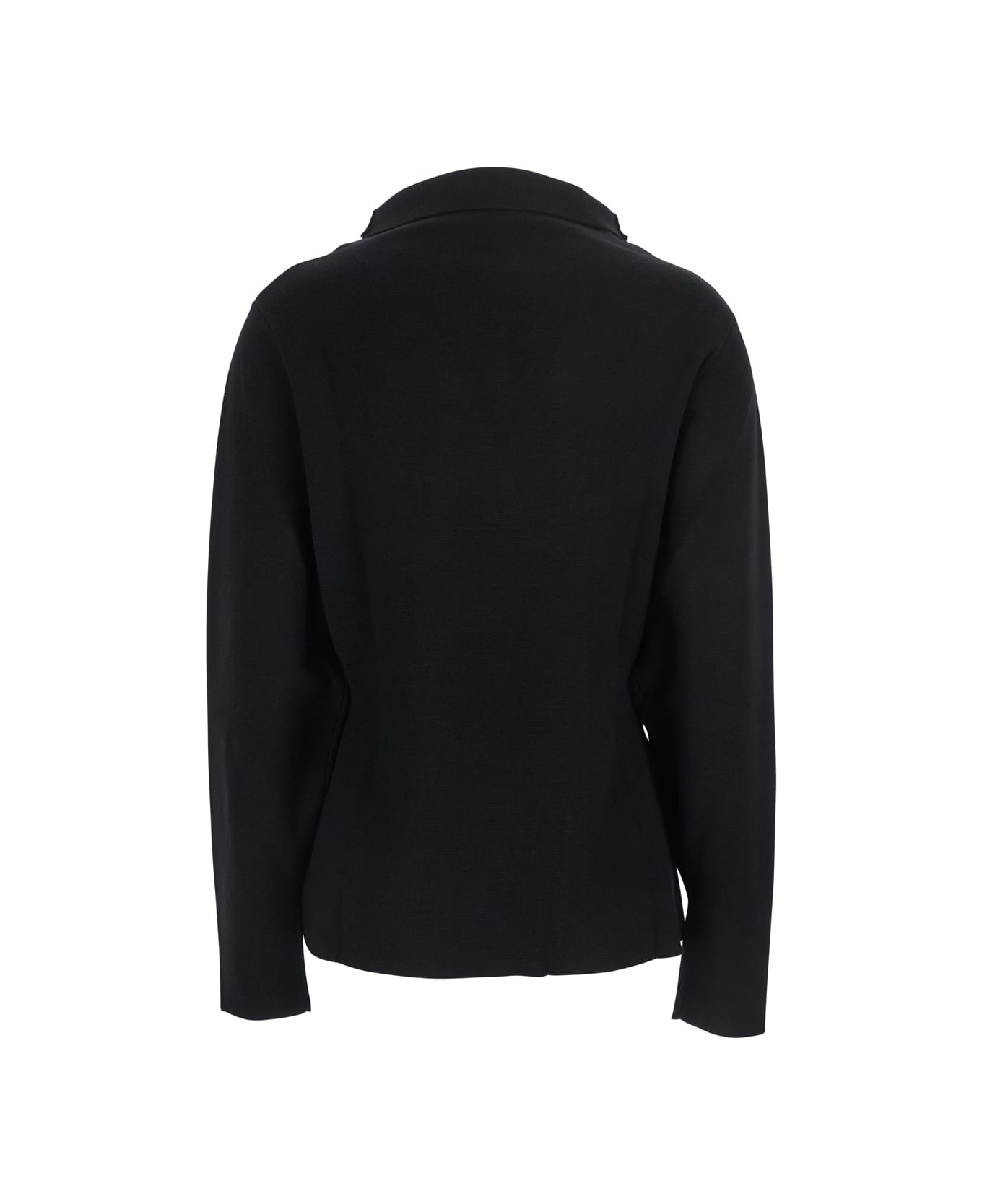 Parosh Black Sweater With High Neck In Wool And Cashmere Woman - Black