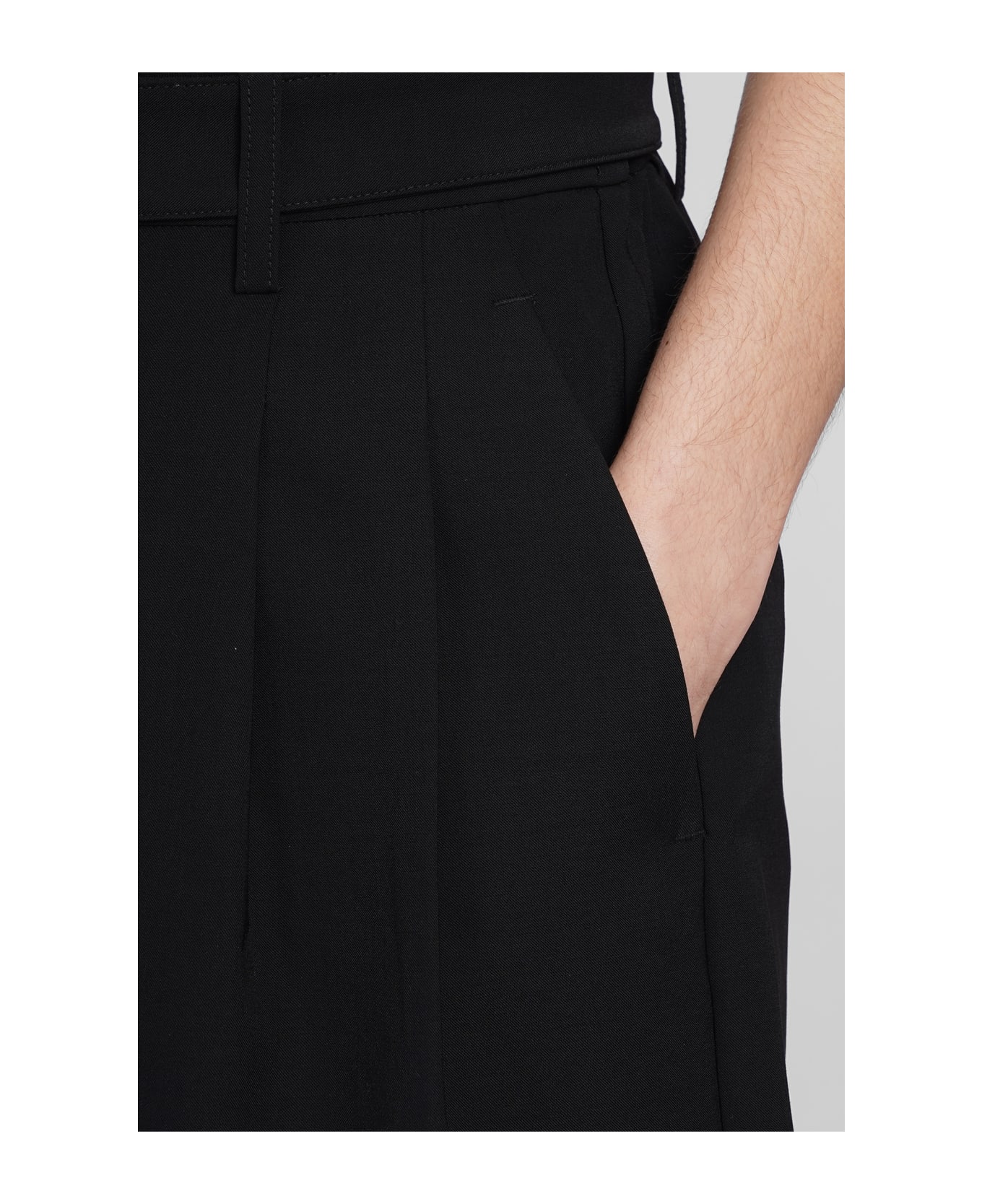 Attachment Shorts In Black Polyester - black ショートパンツ