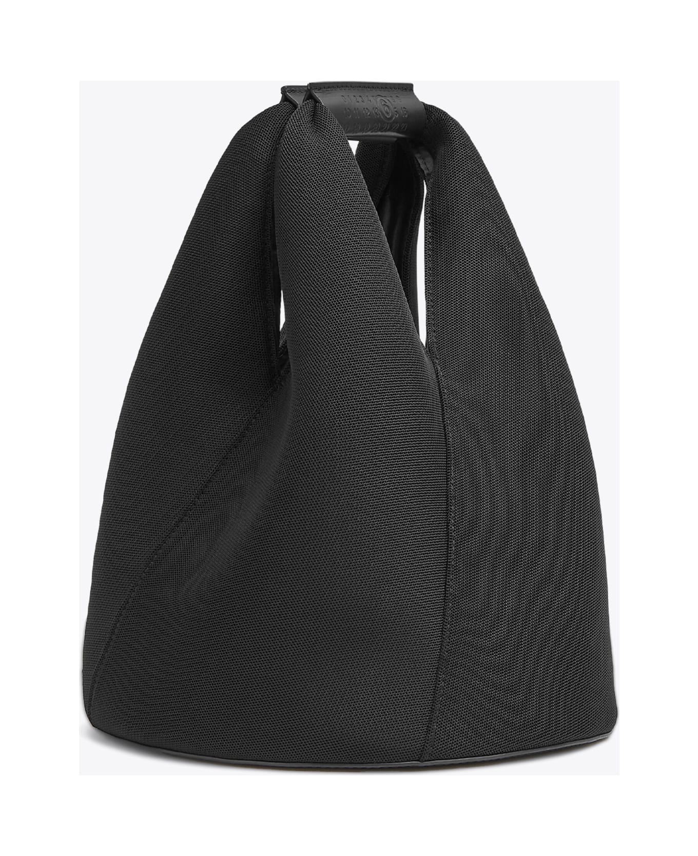 MM6 Maison Margiela Borsa Mano Black mesh Japanese bucket bag - Nero
