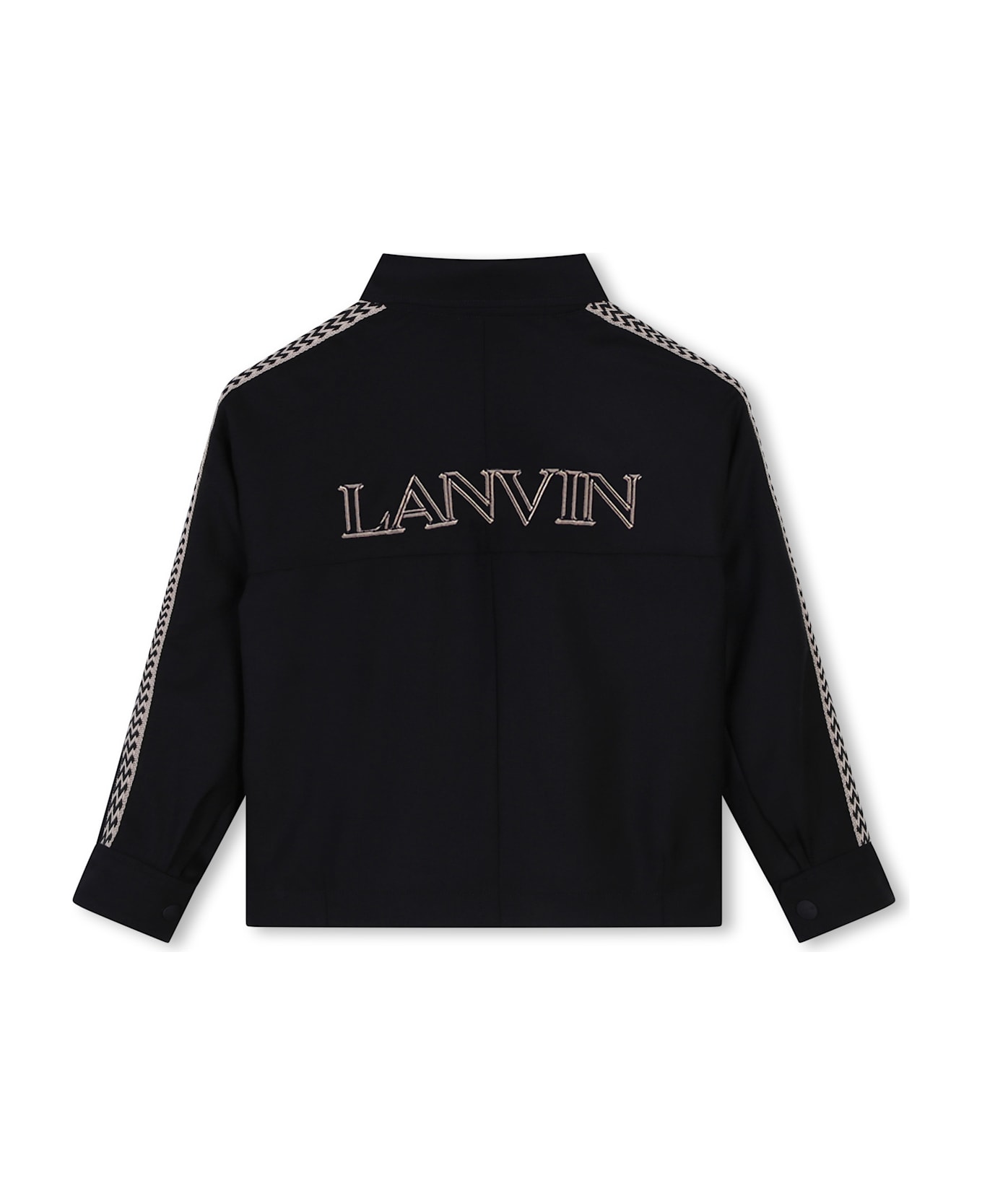 Lanvin Felpa Con Ricamo - Black