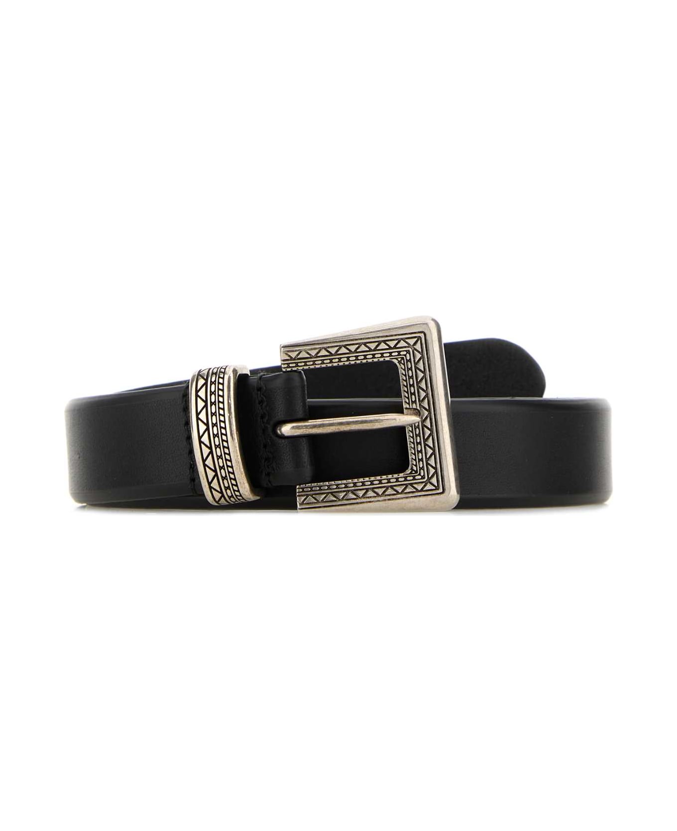 Prada Black Leather Belt - NERO