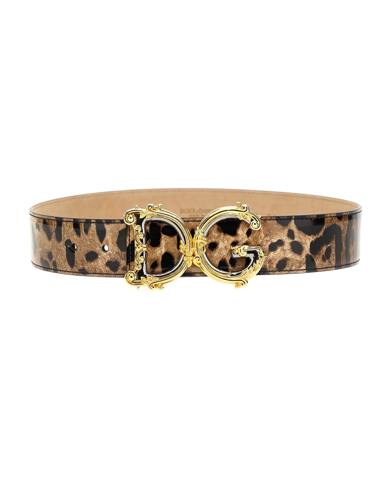 Dolce & Gabbana Leopard Print Belt - Multicolor