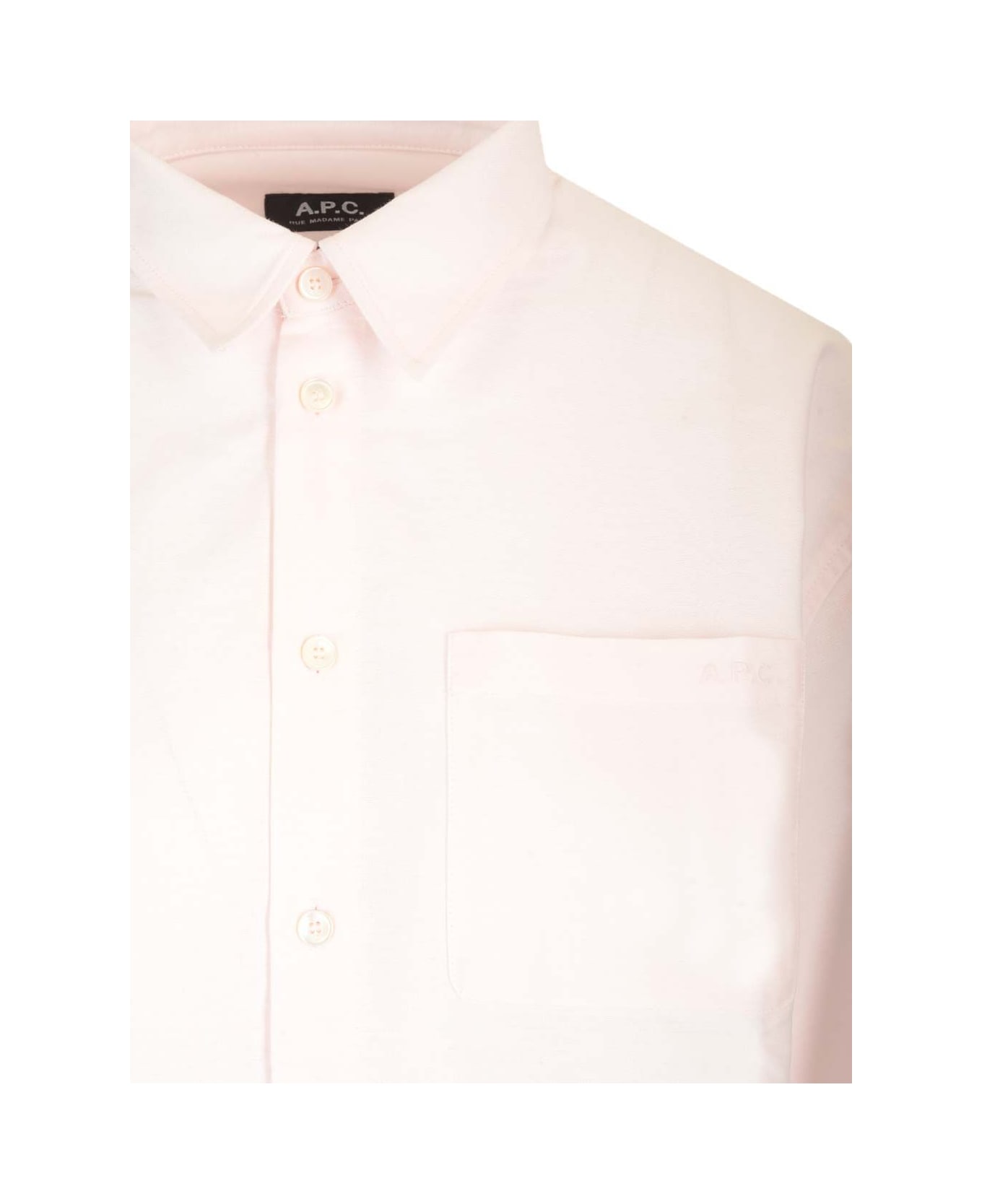 A.P.C. Chemise Boyfriend Brodee - Pink