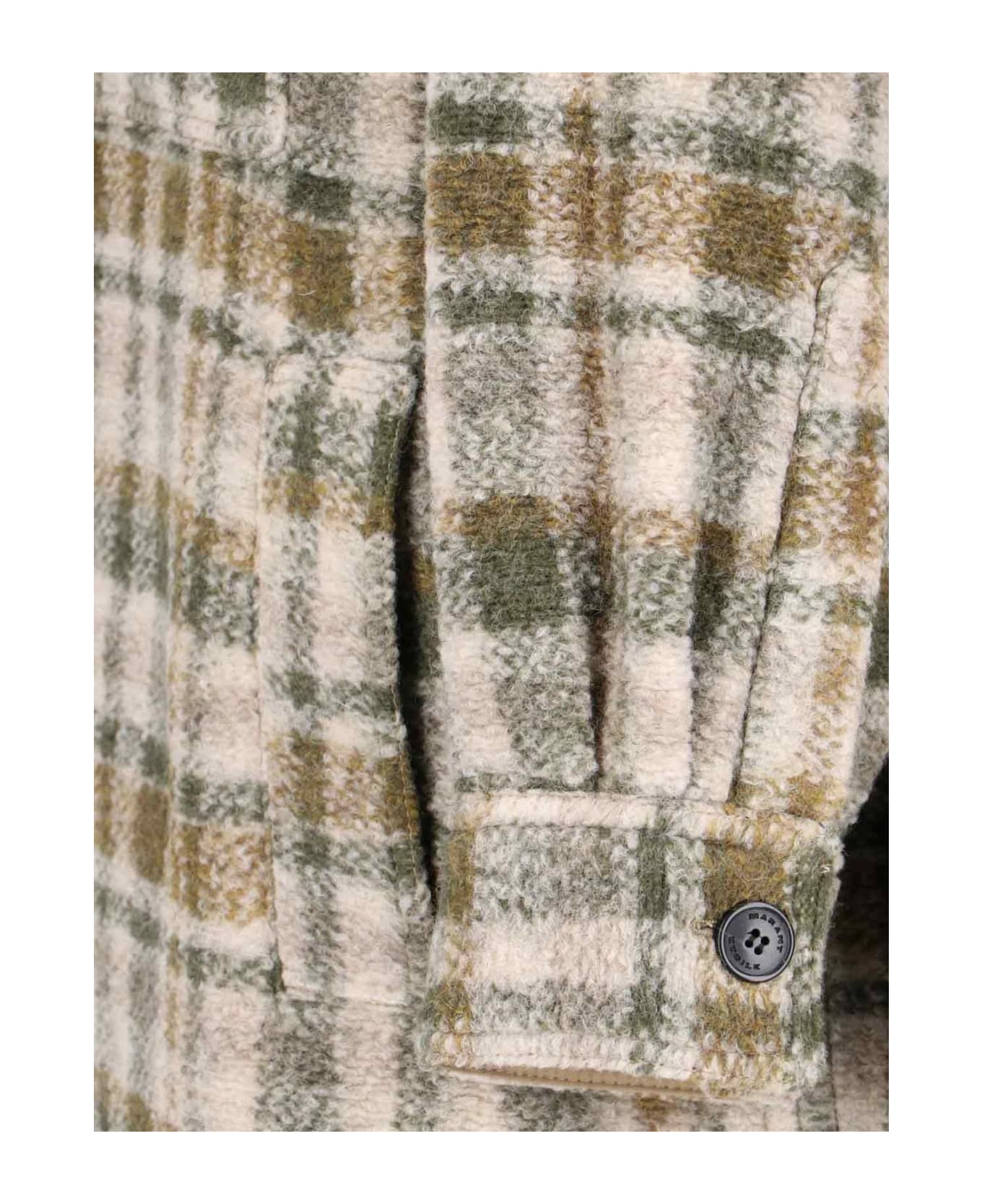Marant Étoile Fontizi Check Midi Coat - Green