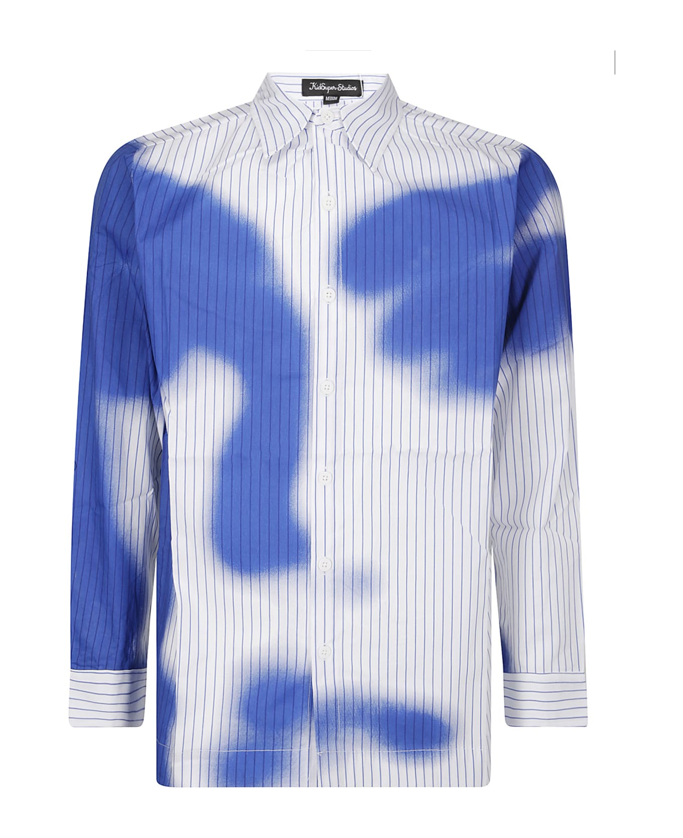Kidsuper Stripe Blurry Face Shirt - WHITE
