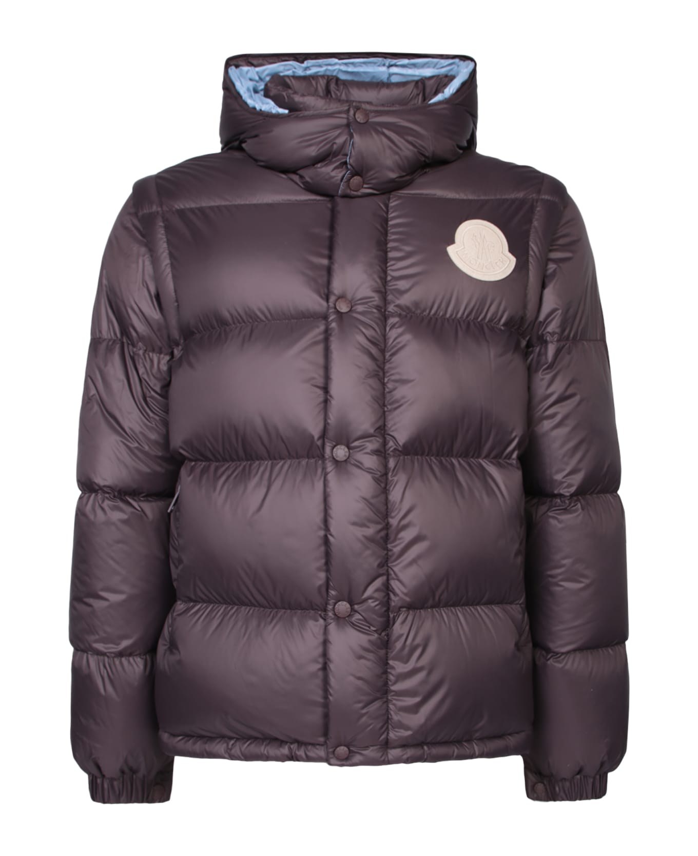 Moncler Cyclone 2 In 1 Down Jacket In Dark Brown - Brown