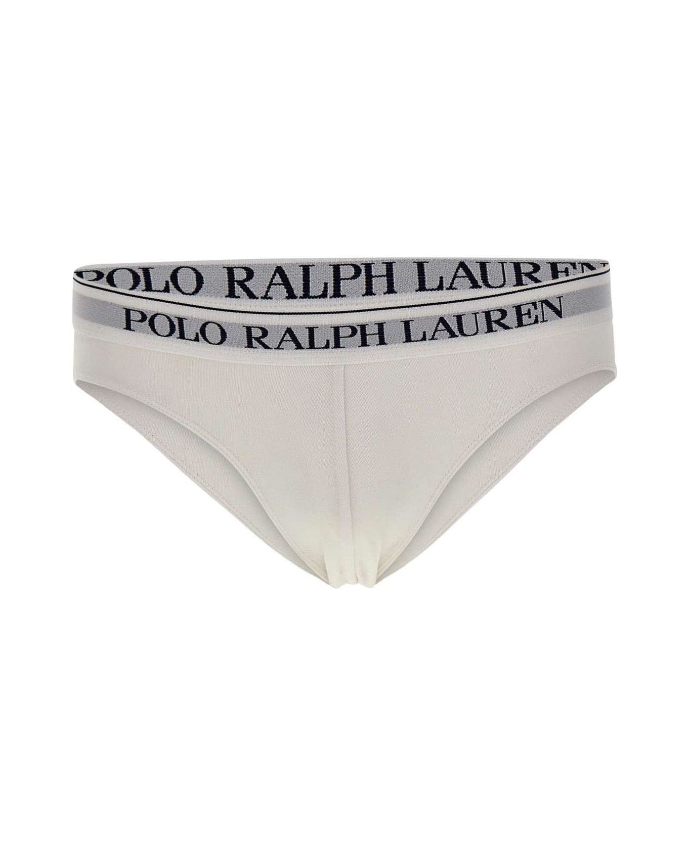 Polo Ralph Lauren Logo Band Three-pack Briefs Polo Ralph Lauren - WHITE