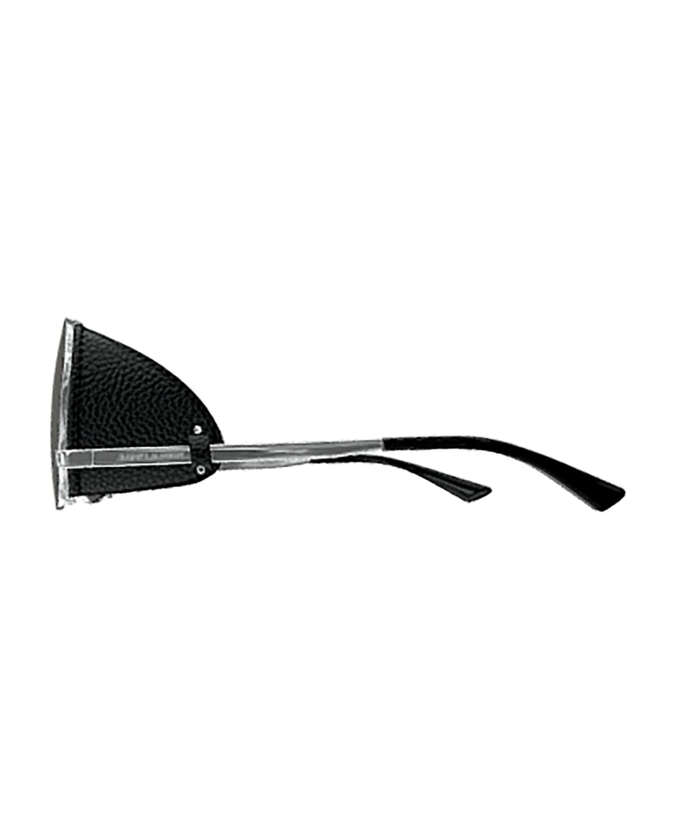 Saint Laurent Eyewear SL 653 LEON LEATHER SPOILER Sunglasses - Silver Silver Grey サングラス
