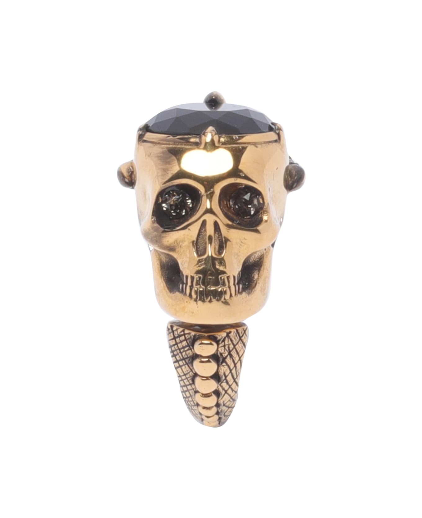 Alexander McQueen Skull Embellished Ring - Golden