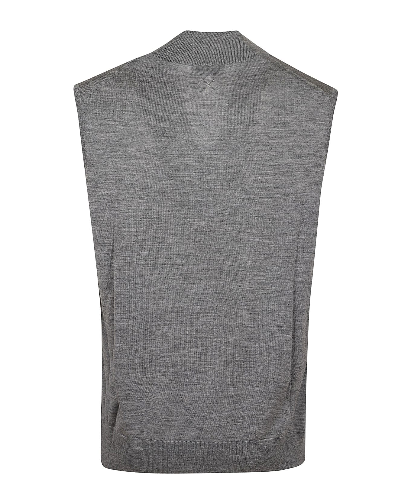 Ballantyne V Neck Gilet - Acciaio