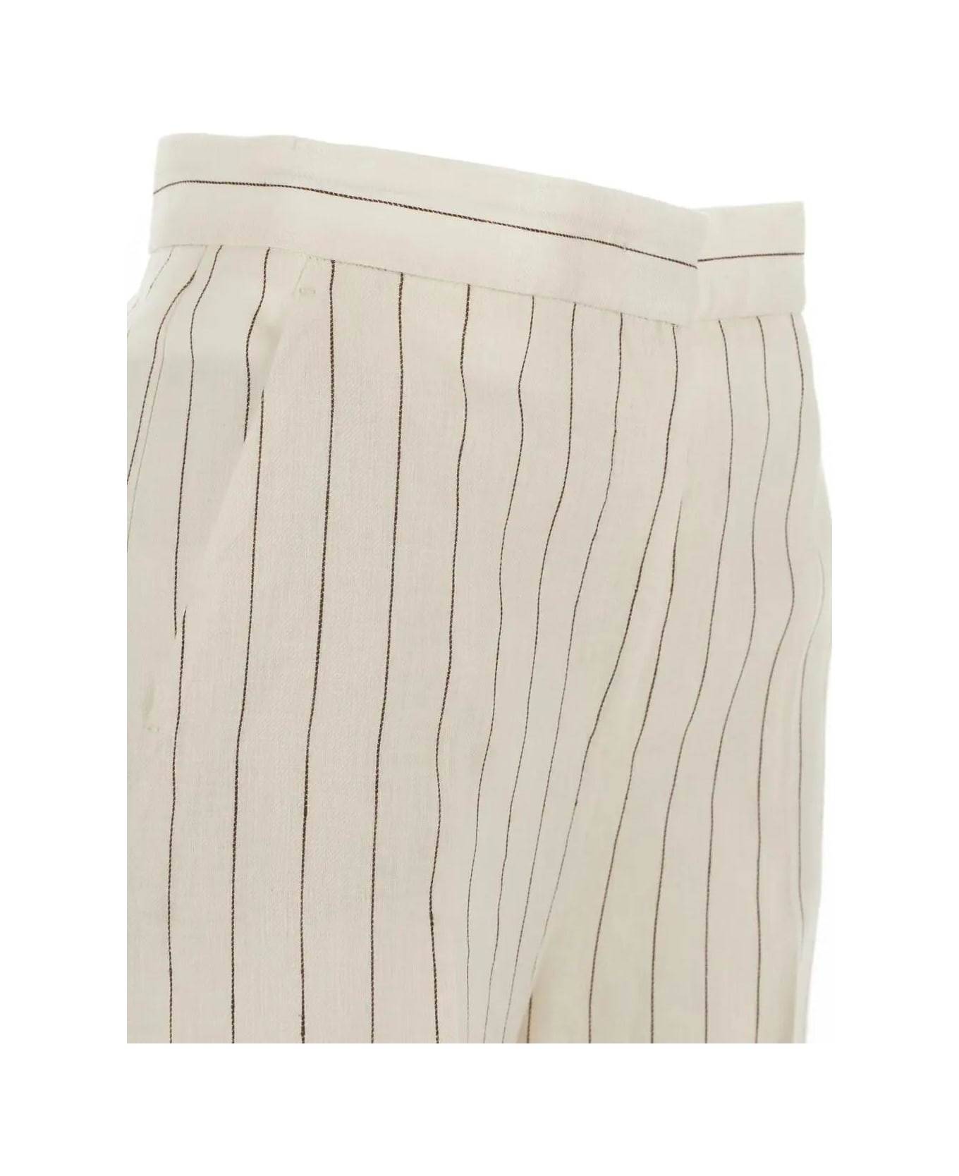 Max Mara Linen Trousers - White
