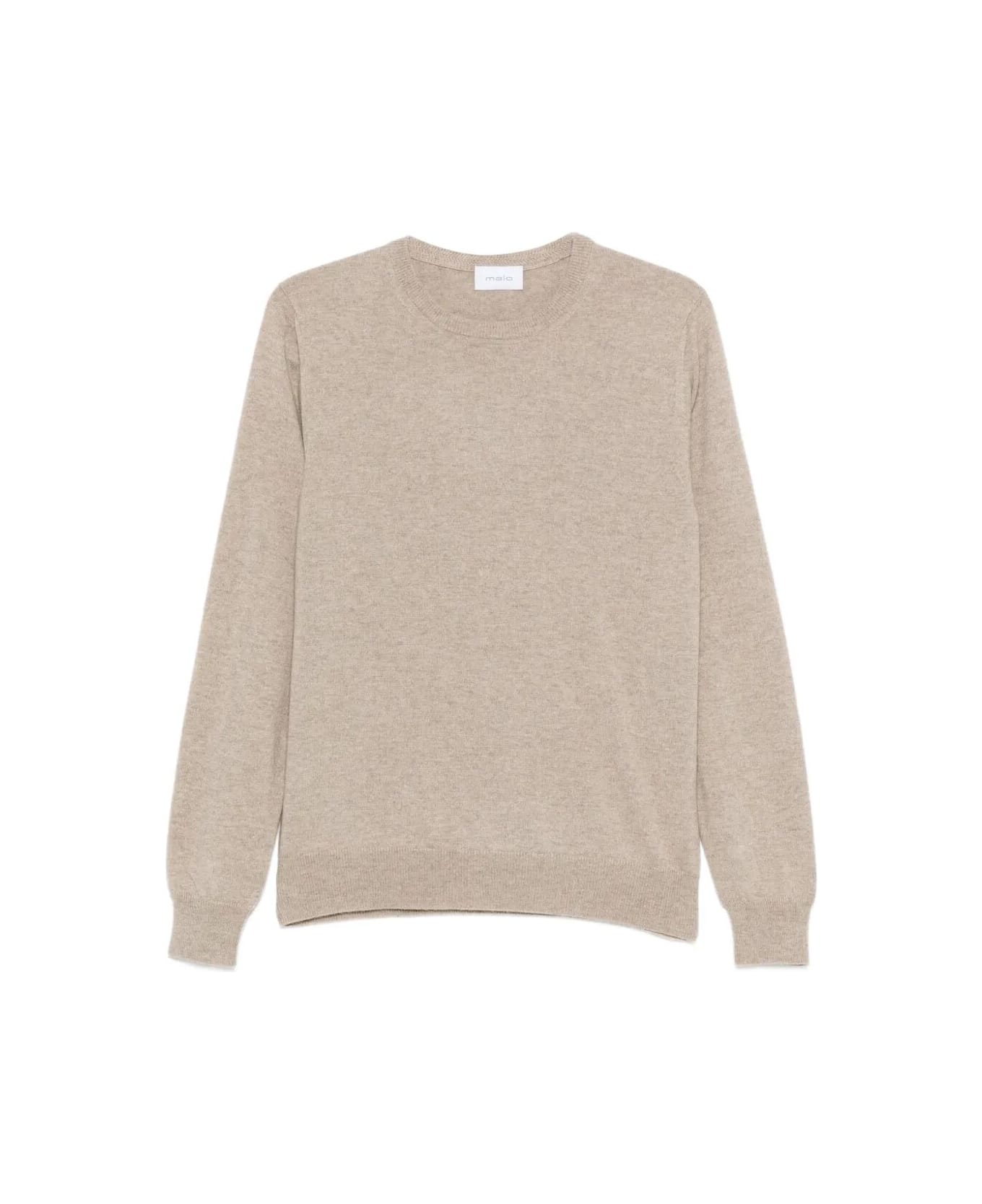 Malo Roundneck - Beige Grey