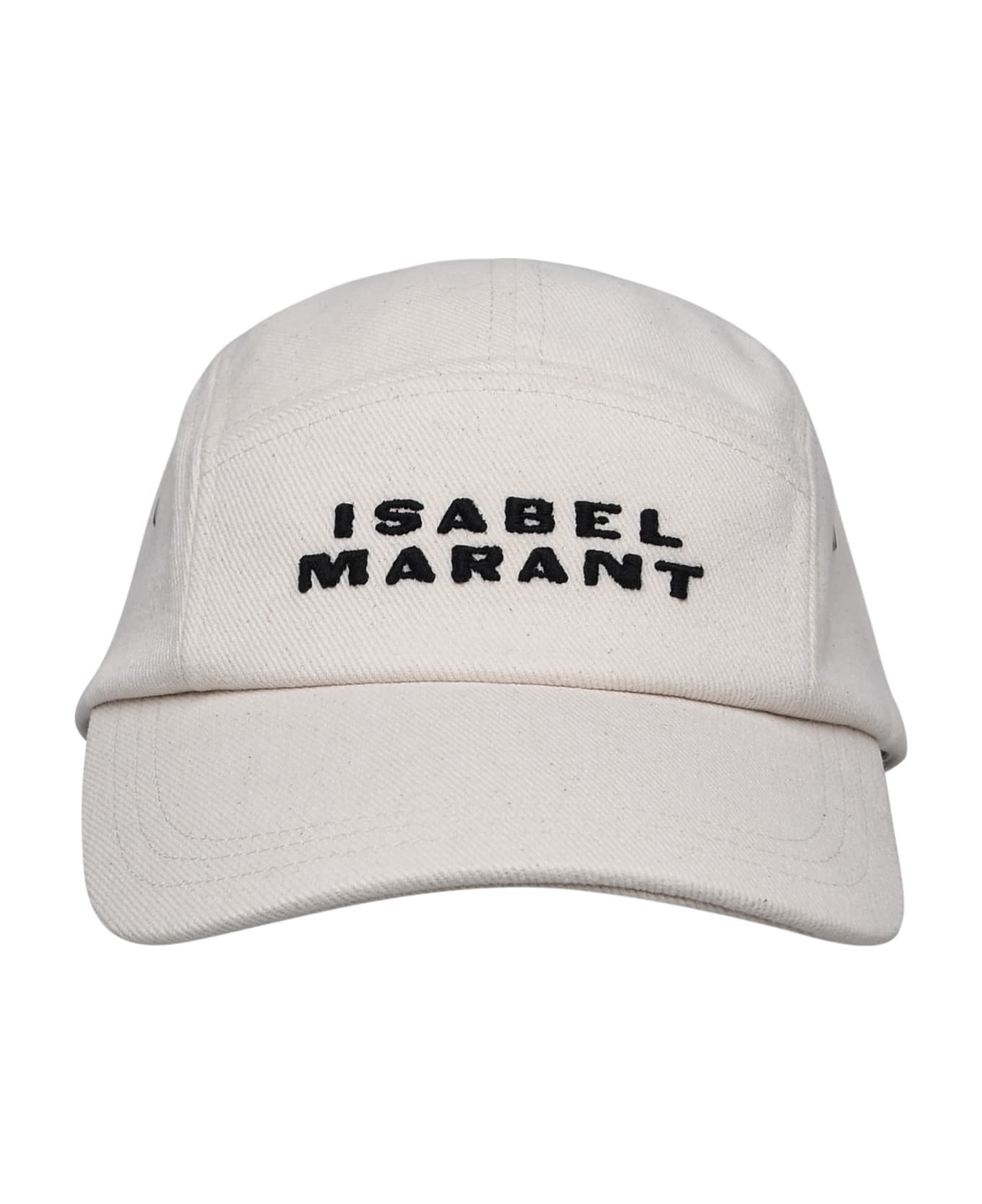 Isabel Marant 'tedji' Hat In Ivory Cotton - NEUTRALS